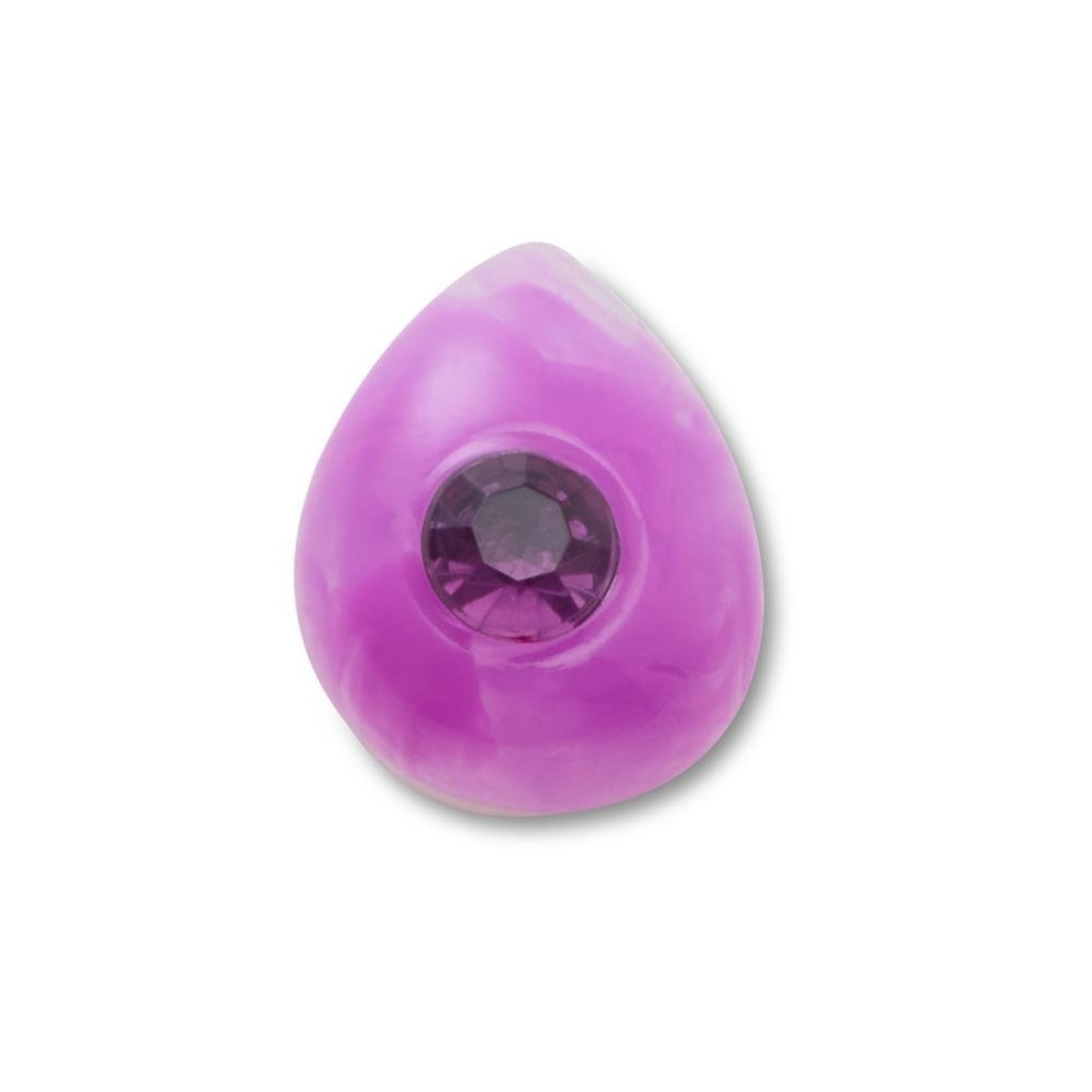 Infantil - Jibbitz™ Pedra Ametista Único Branco