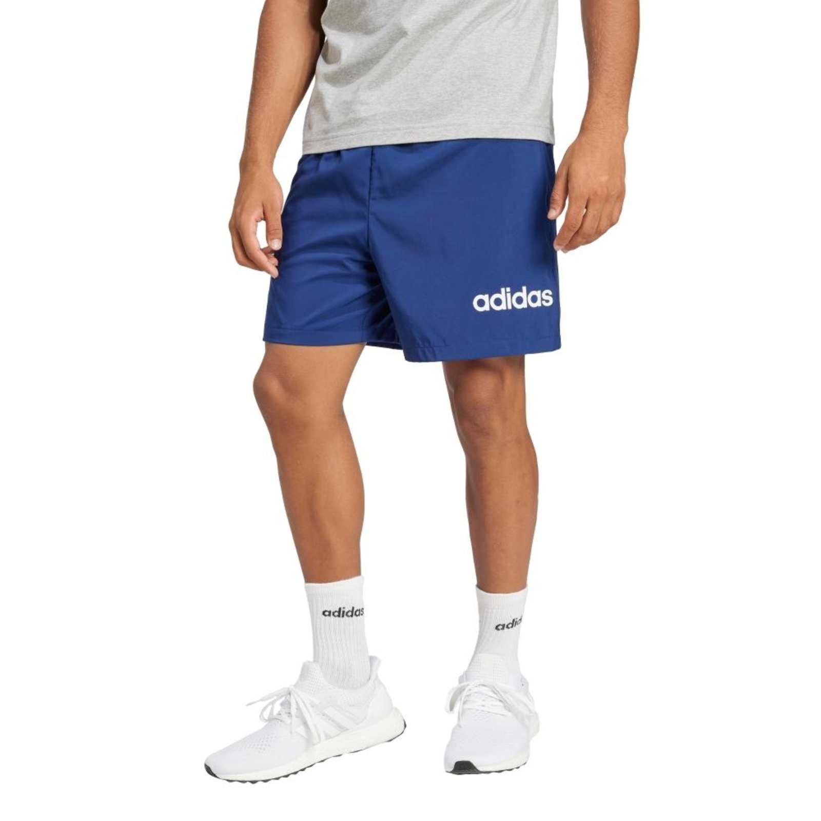Shorts Essentials Linear Logo adidas Sportswear Azul