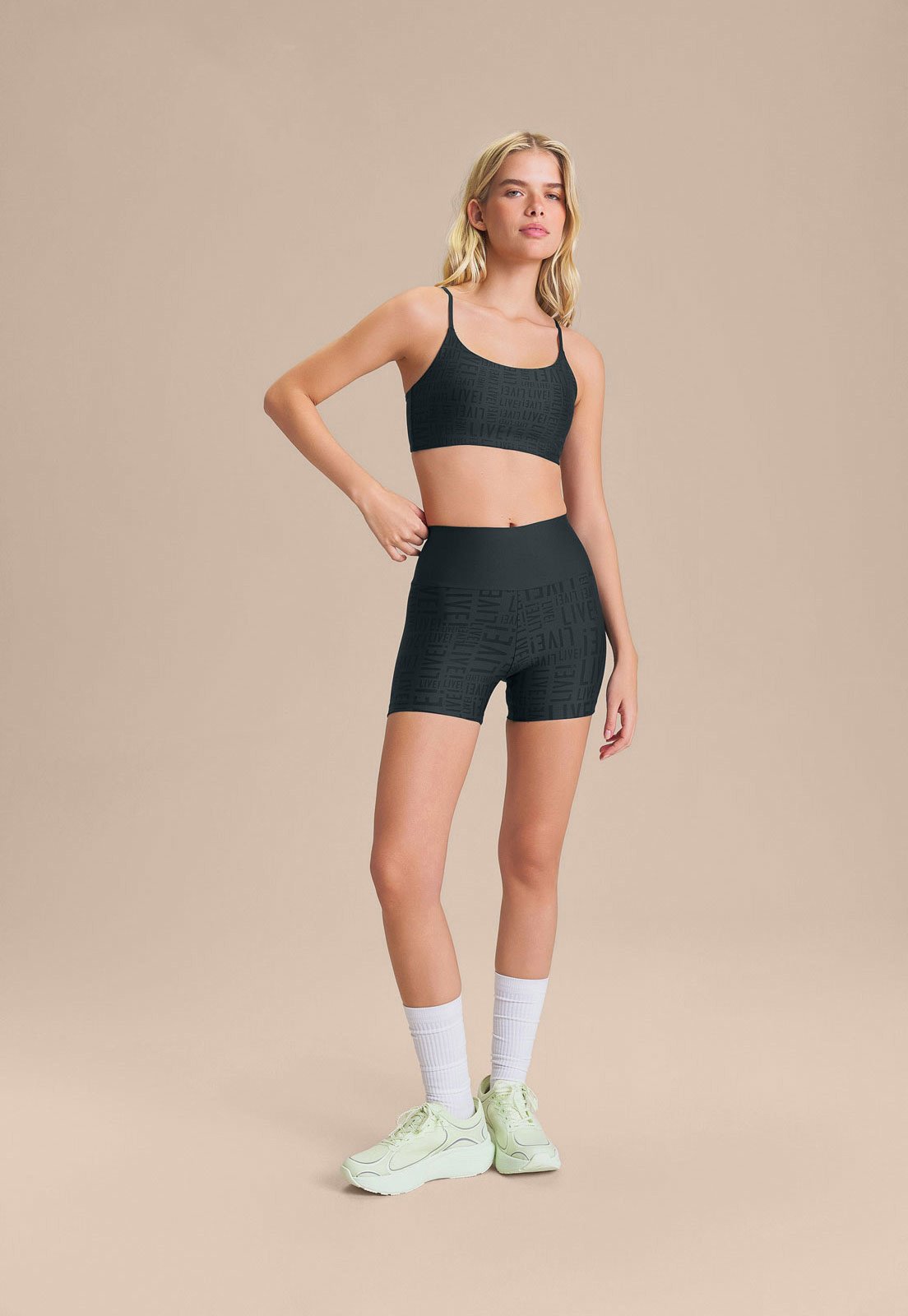 Top Feminino Live Curve Alças Finas Verde