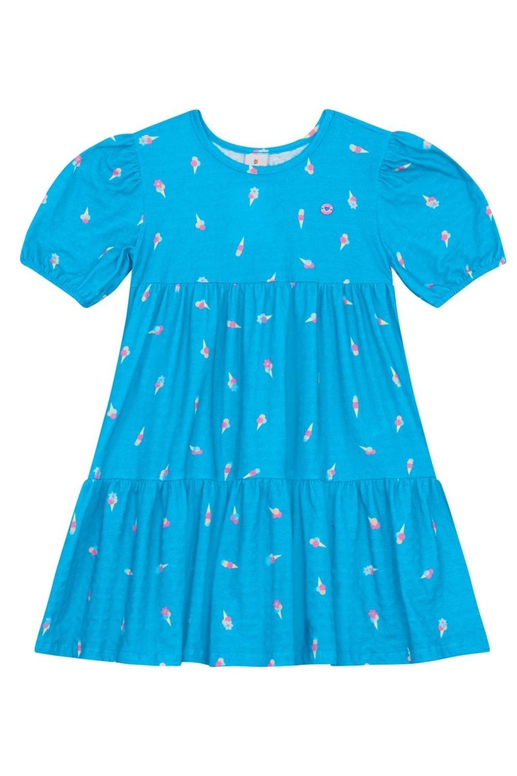Infantil - Vestido menina em cotton Brandili