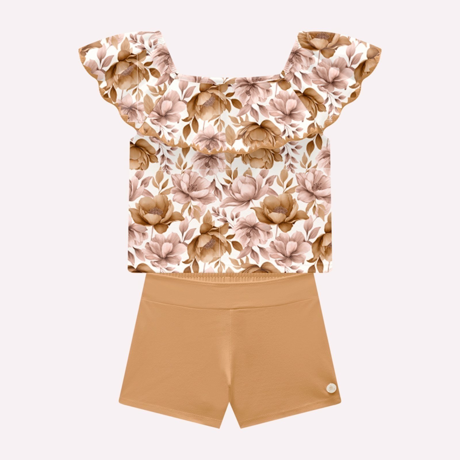 Infantil - Conjunto Menina Flores Milon