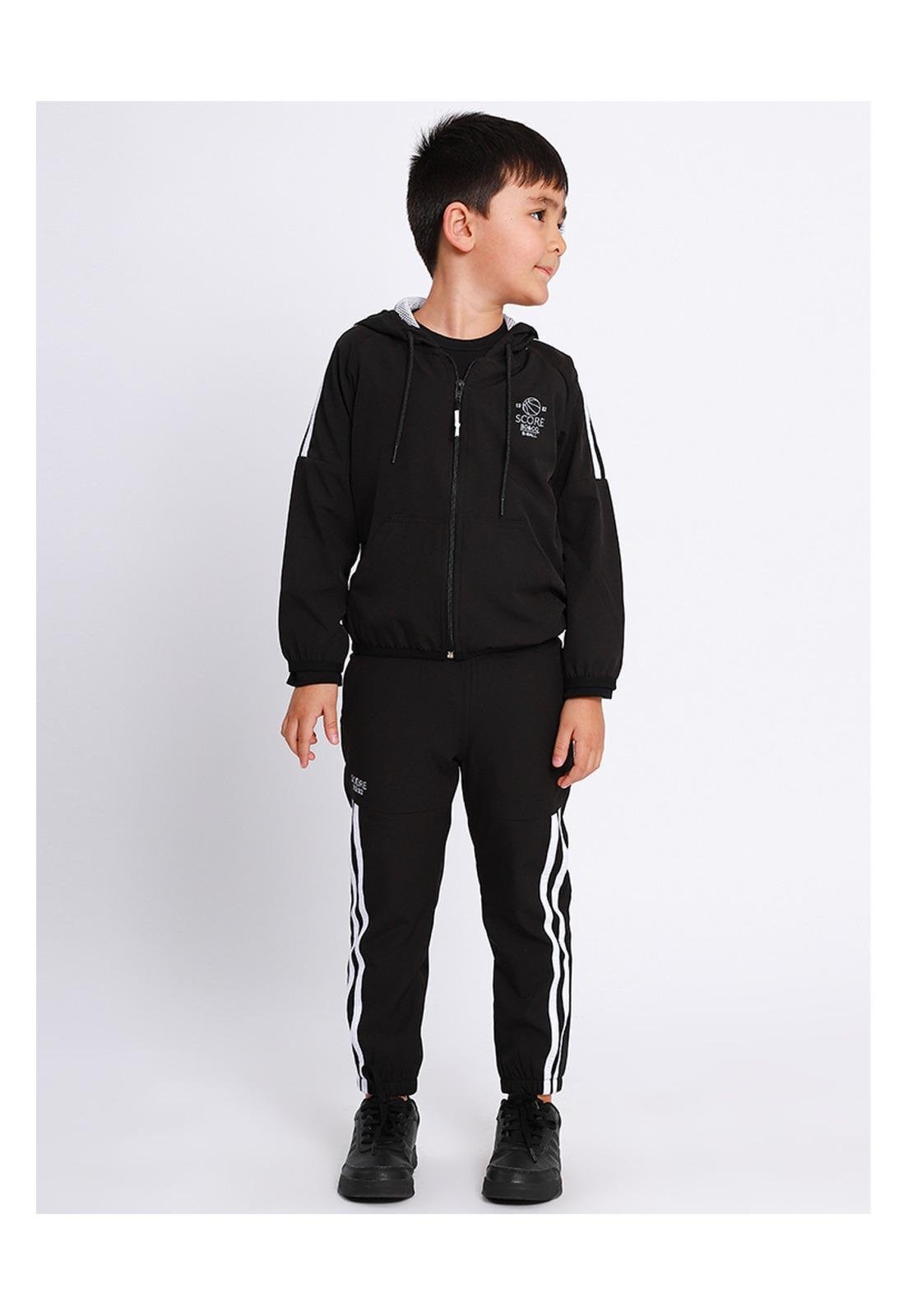 Infantil - Conjunto Menino Preto Calça Banana Danger 1 Preto