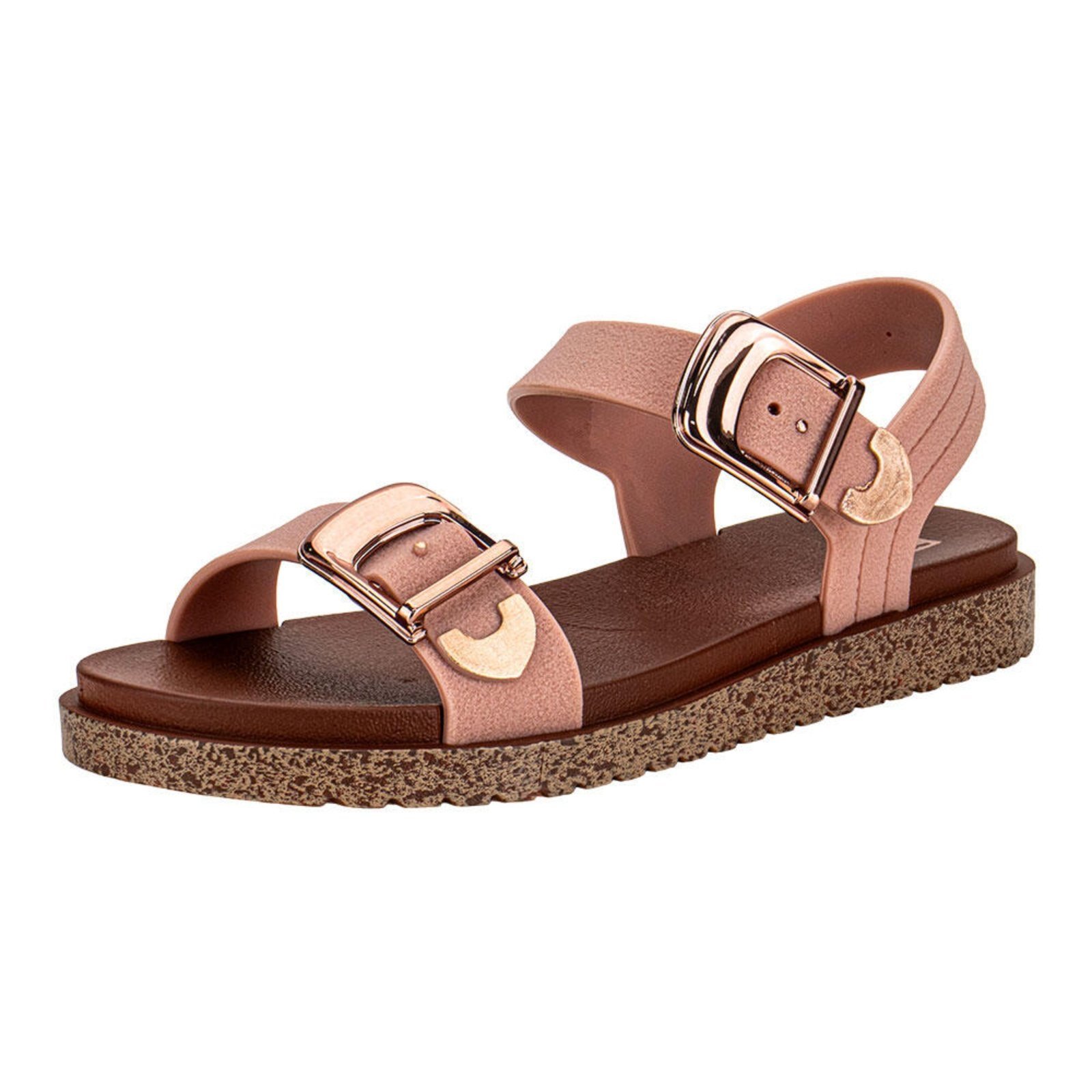 Sandália Feminina Flat Rich Zaxy 19200 3299200 Laranja