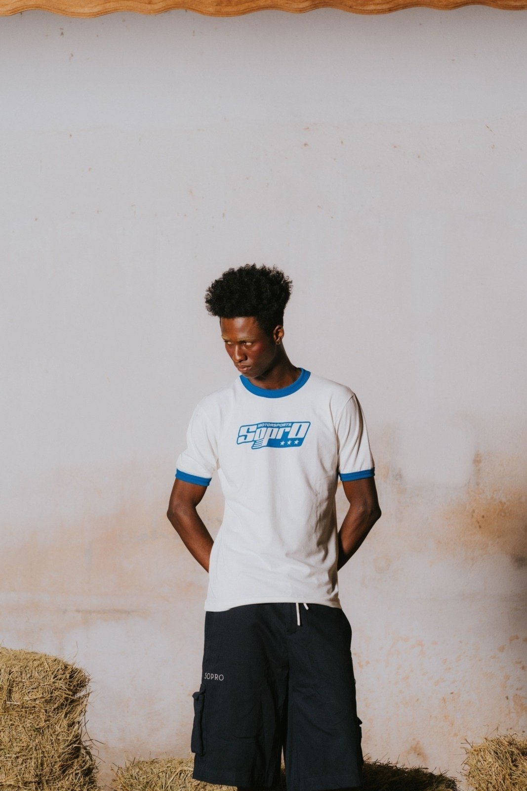 Vista 3 Camiseta Slim Sopro Motorsports off-white Sopro off-white