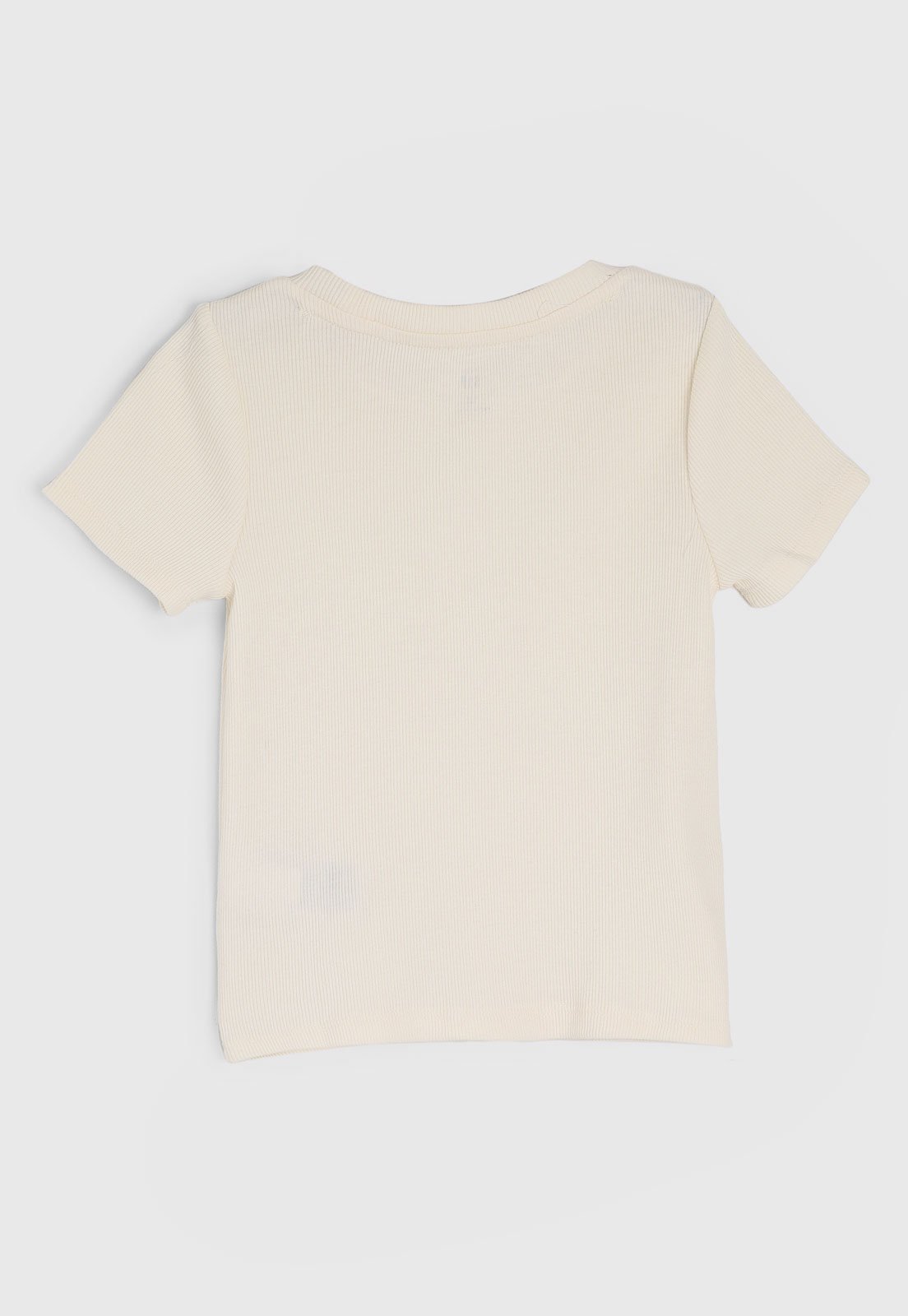Vista 3 Camiseta Manga Curta GAP Canelada Off-White off-white white GAP off-white white