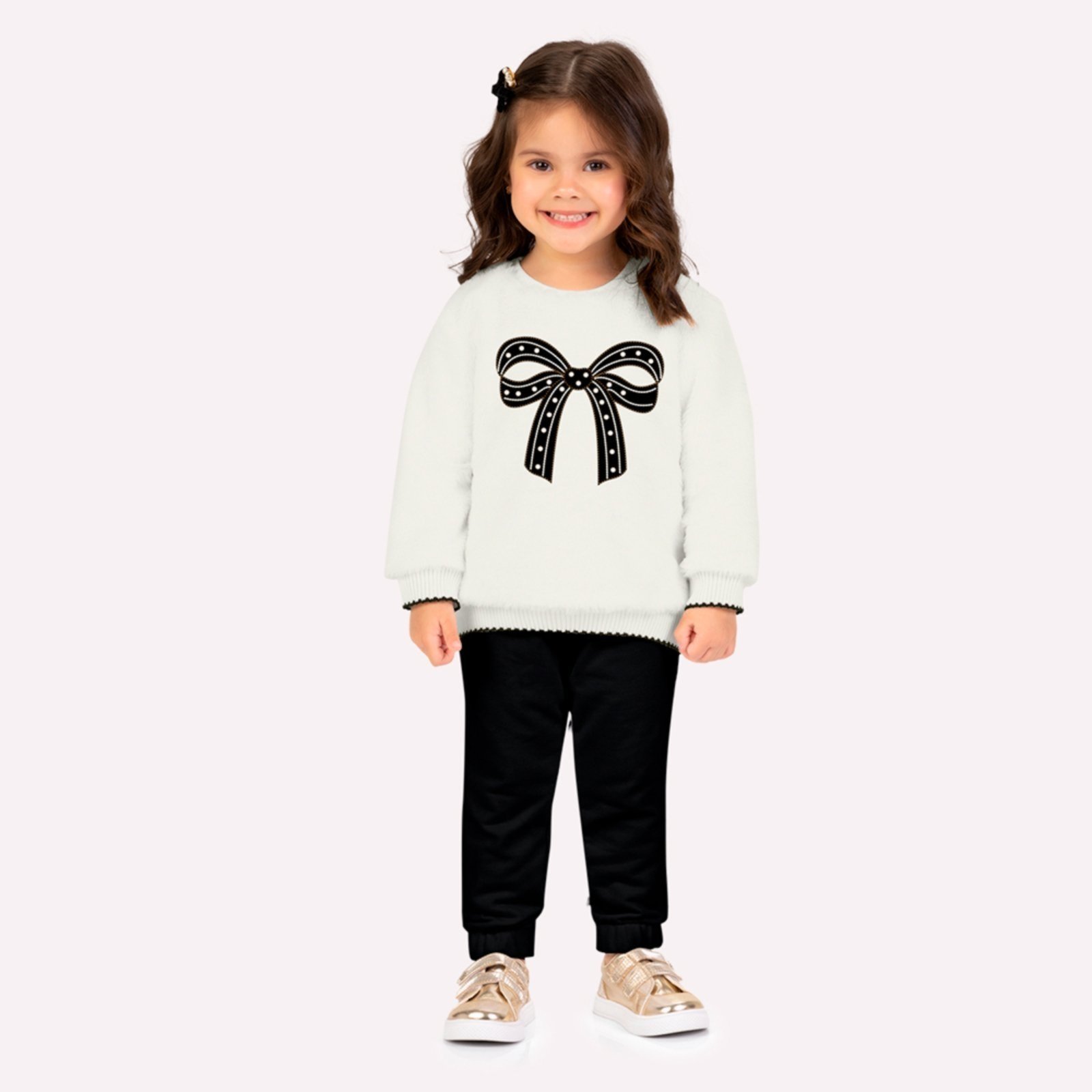 Infantil - Conjunto Menina Laço Milon