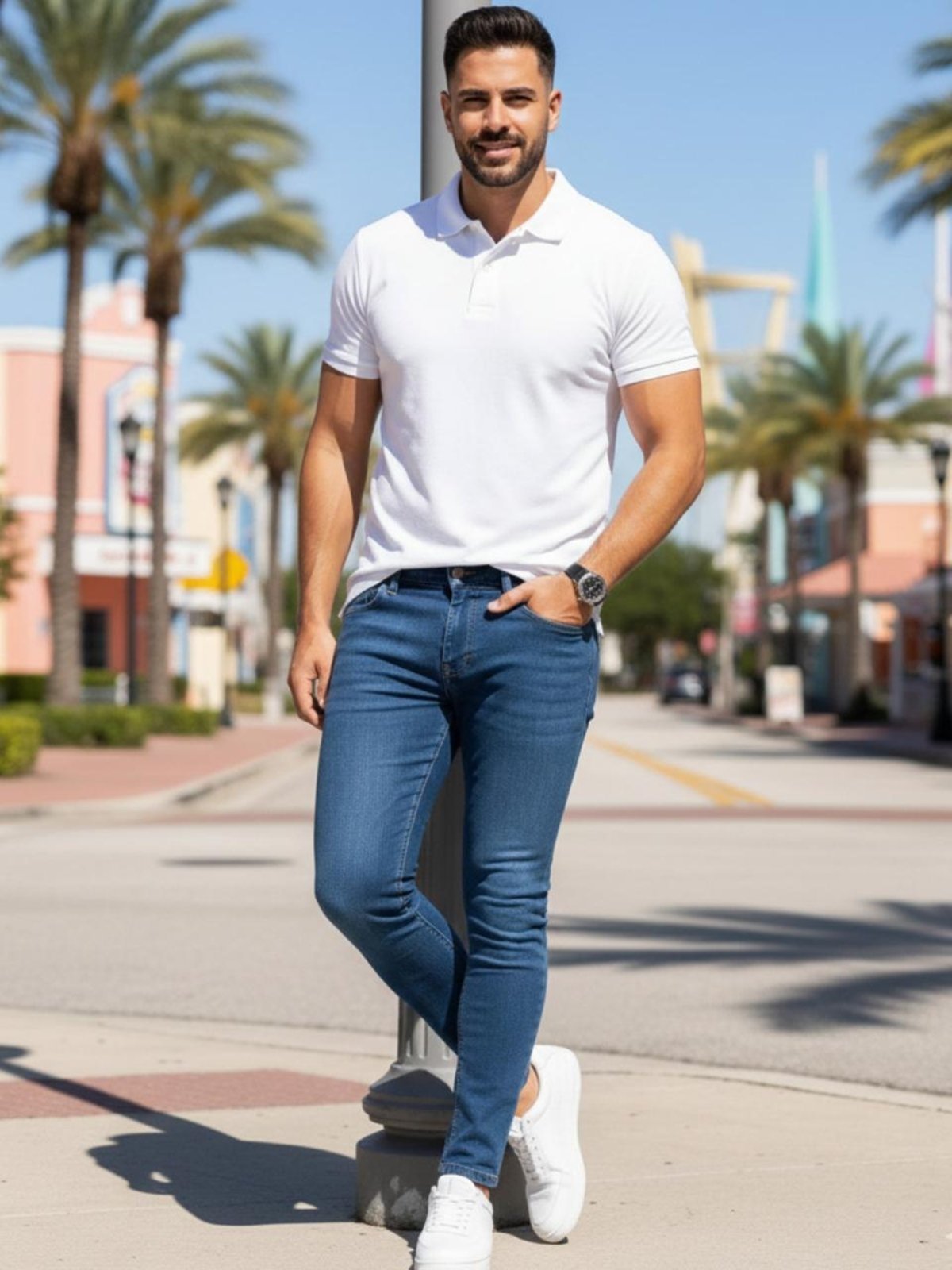Calça Masculina Jeans Sk Jeans Confortável e Casual Escura
