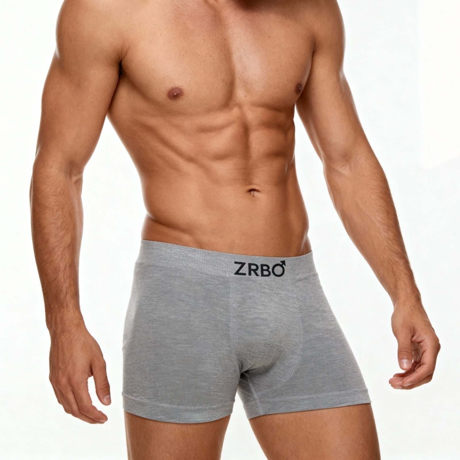 Vista 3 Kit 10 Cuecas Boxer Zrbo Algodão Sem Costura Masculina Sortido multicolorido ZRBO multicolorido
