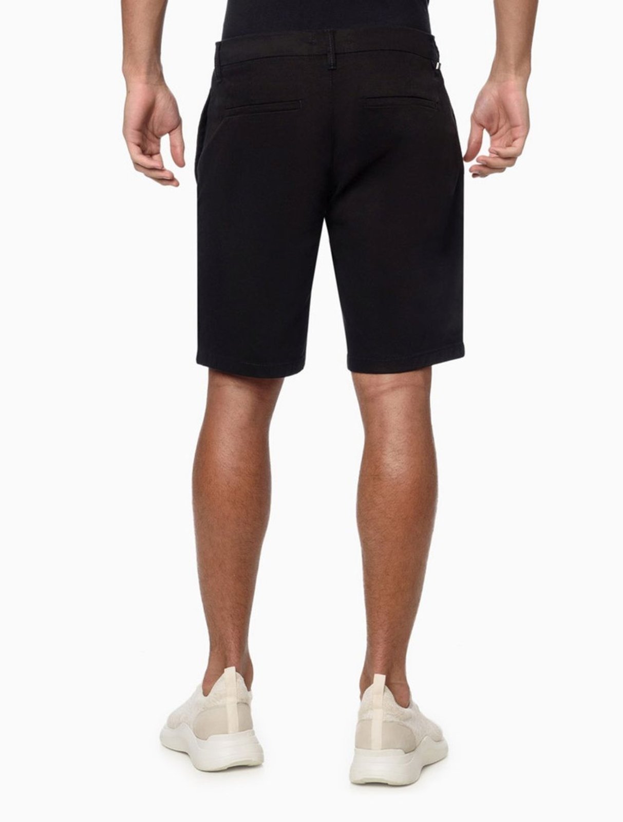 Bermuda de Chino Masculina Clássica Essentials Carnaby Calvin Klein - Preto CKS Premium Label