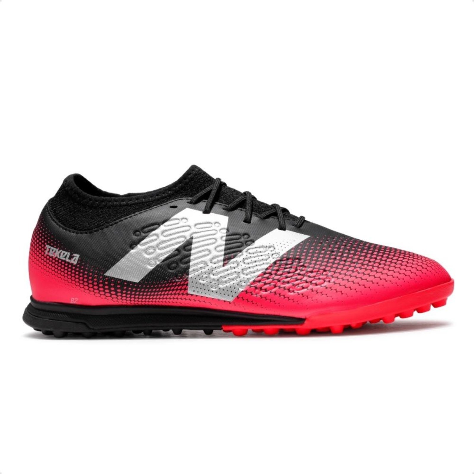 Vista 2 Chuteira Society New Balance Tekela Magique Tf V4+ Unisex branco New Balance branco