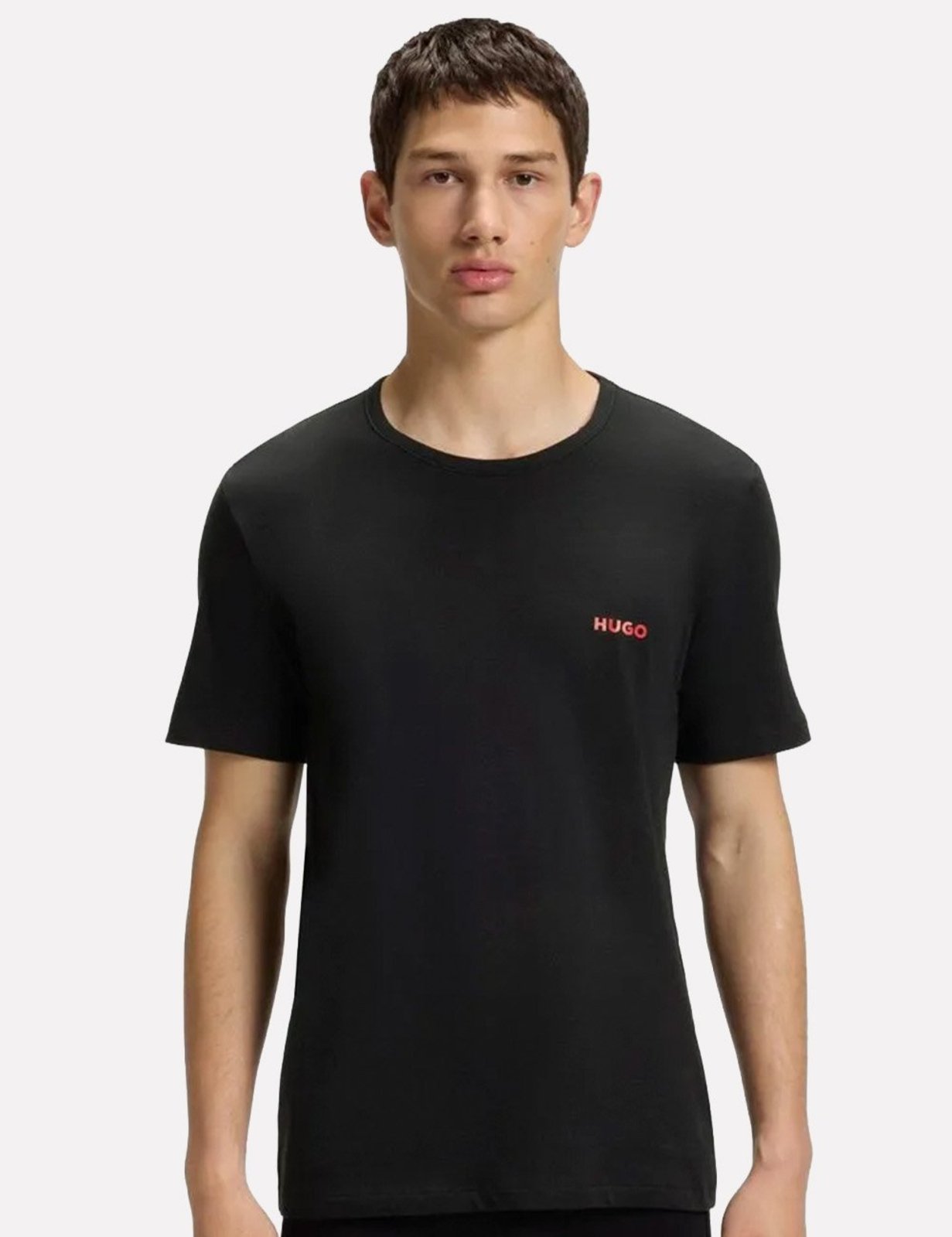 Camiseta Hugo Boss Masculina Slim Crew Neck Preta