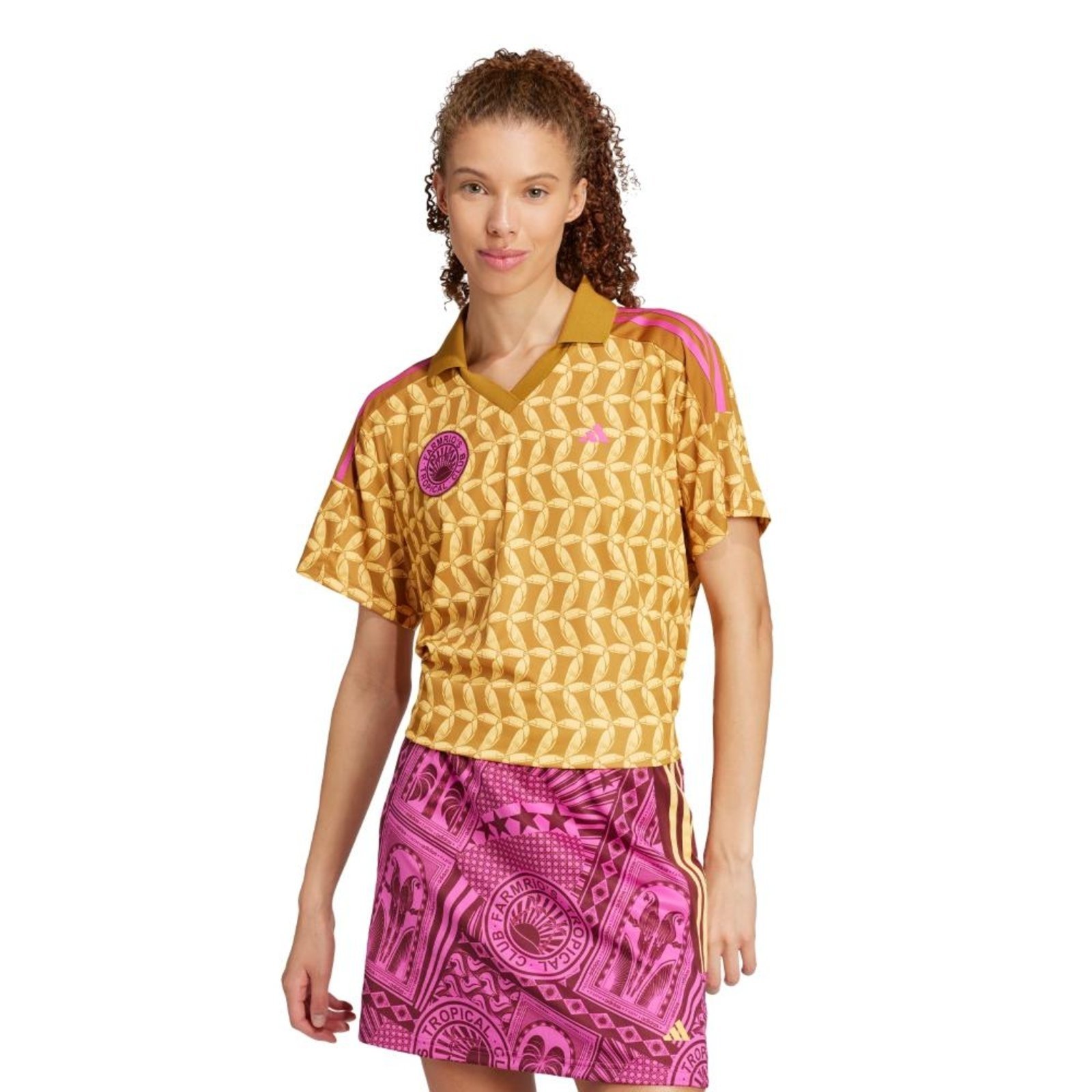 Camisa adidas x FARM adidas Sportswear Marrom