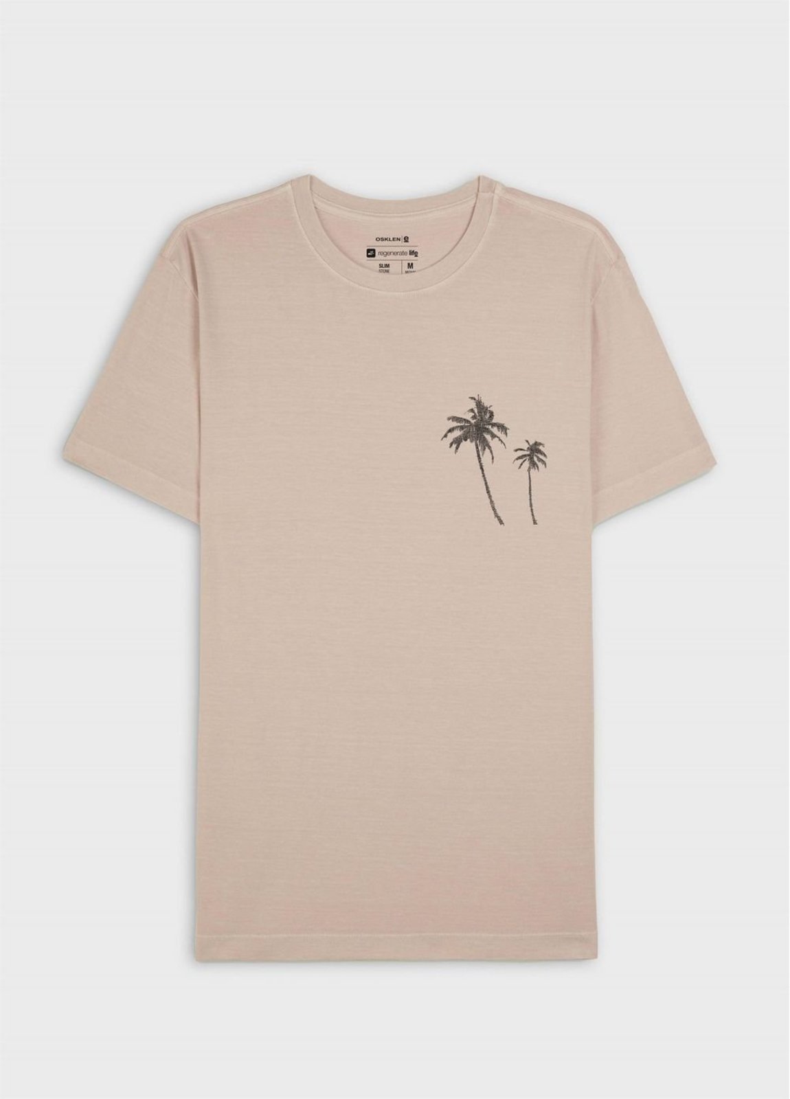 T-shirt slim stone coqueiro gaze OSKLEN
