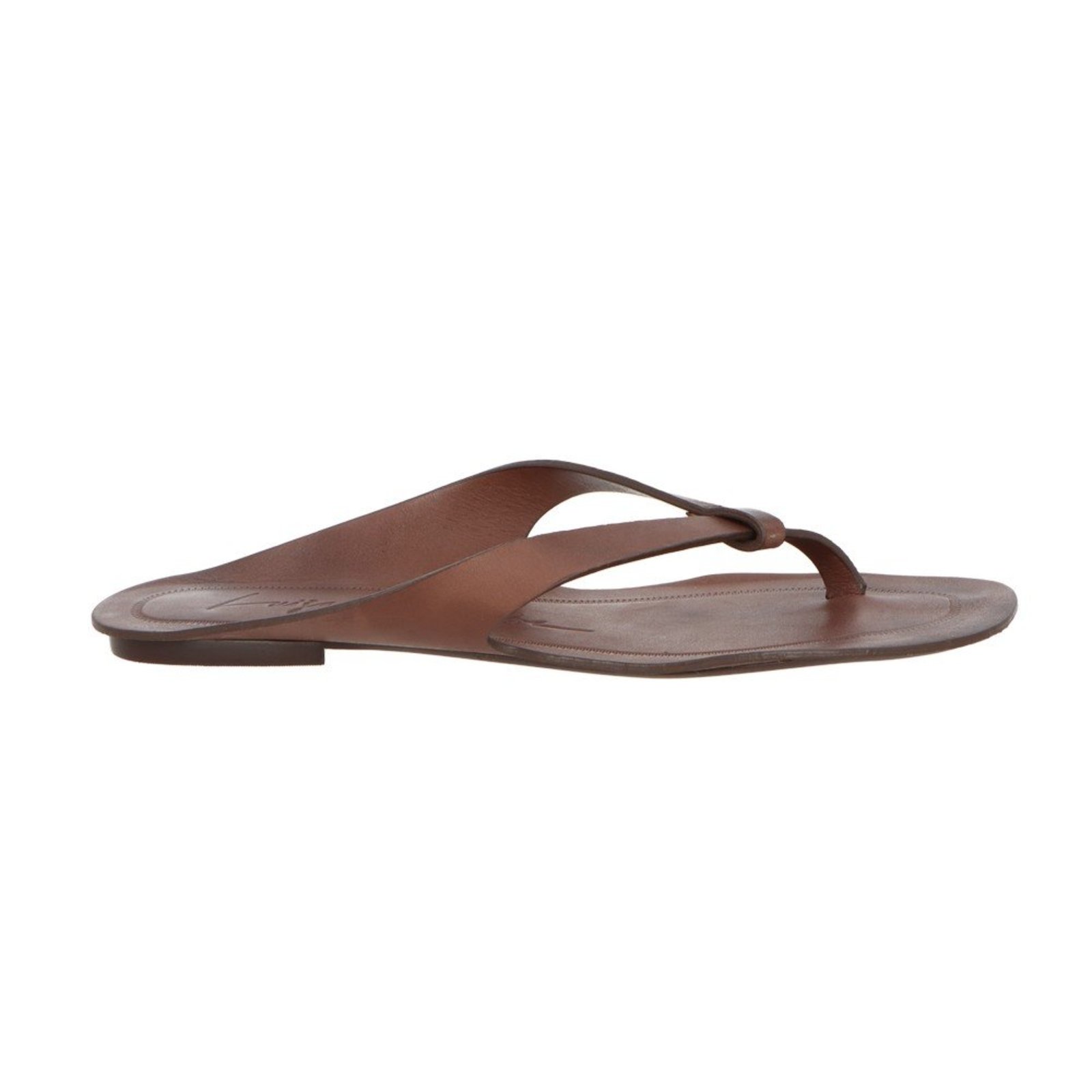 Chinelo Flat Luiza Barcelos 13250001 Marrom Escuro