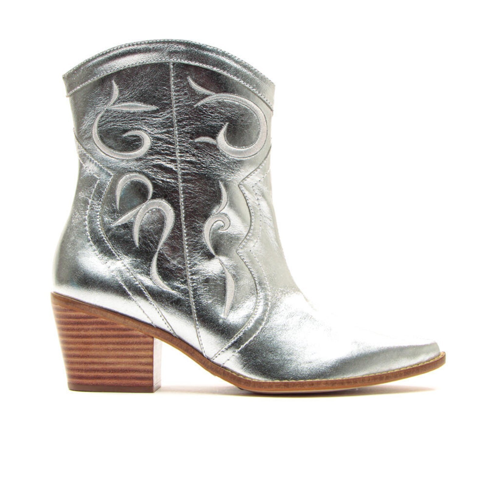 Vista 2 Bota Western Couro Prata Cecconello 2146005-1 unico Cecconello unico