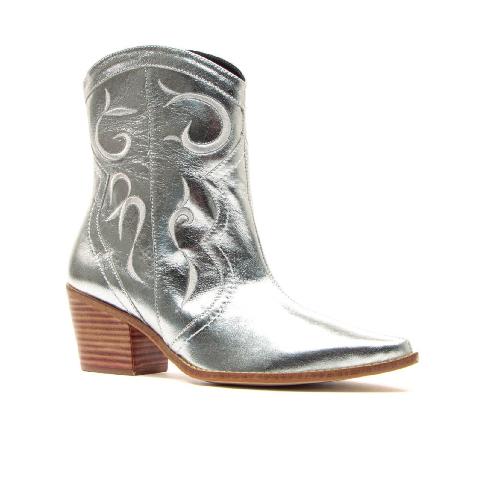 Vista 3 Bota Western Couro Prata Cecconello 2146005-1 unico Cecconello unico