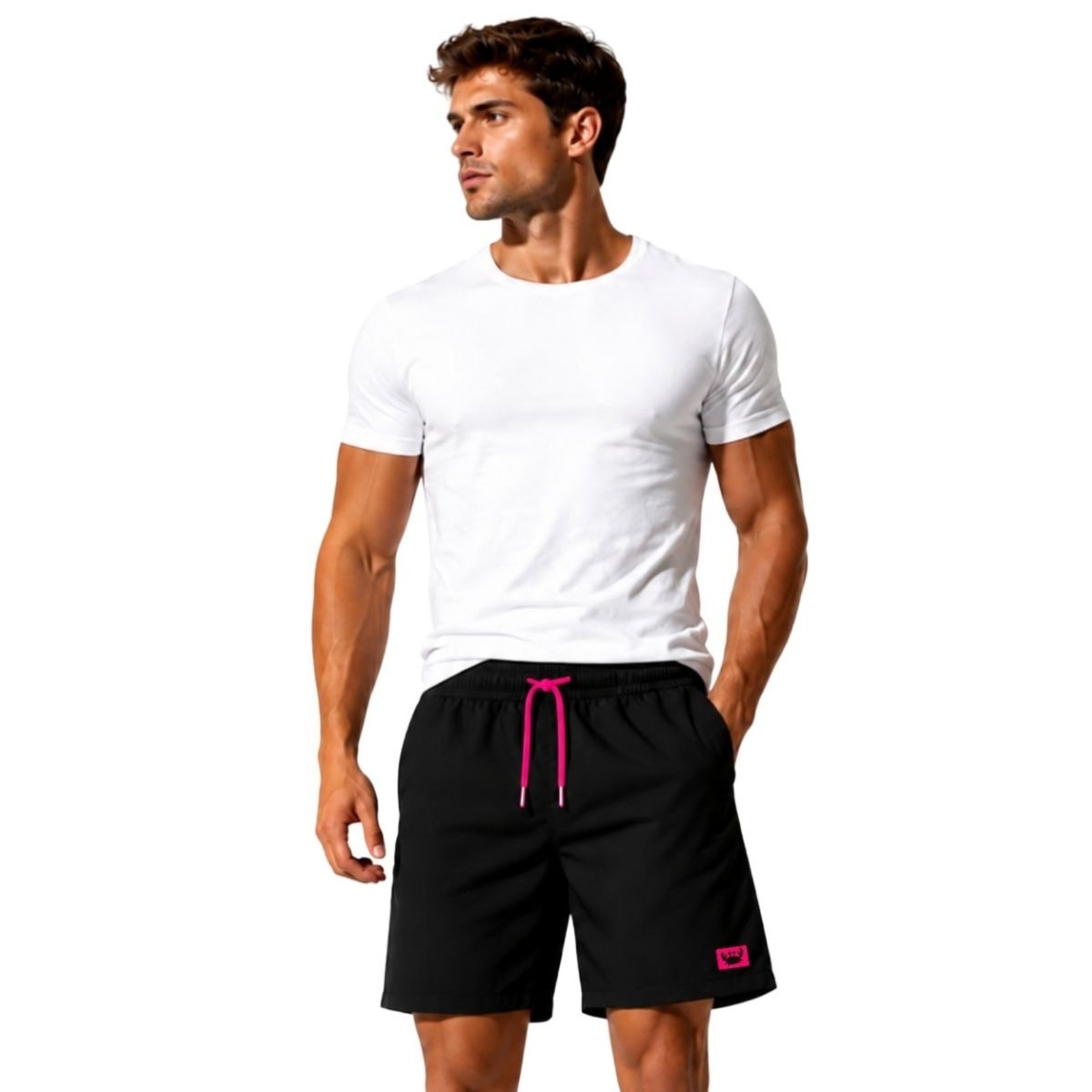 Short Masculino Tactel Leve Relexado Moda Praia Bermuda Fitnes Academia Treino — foto 7