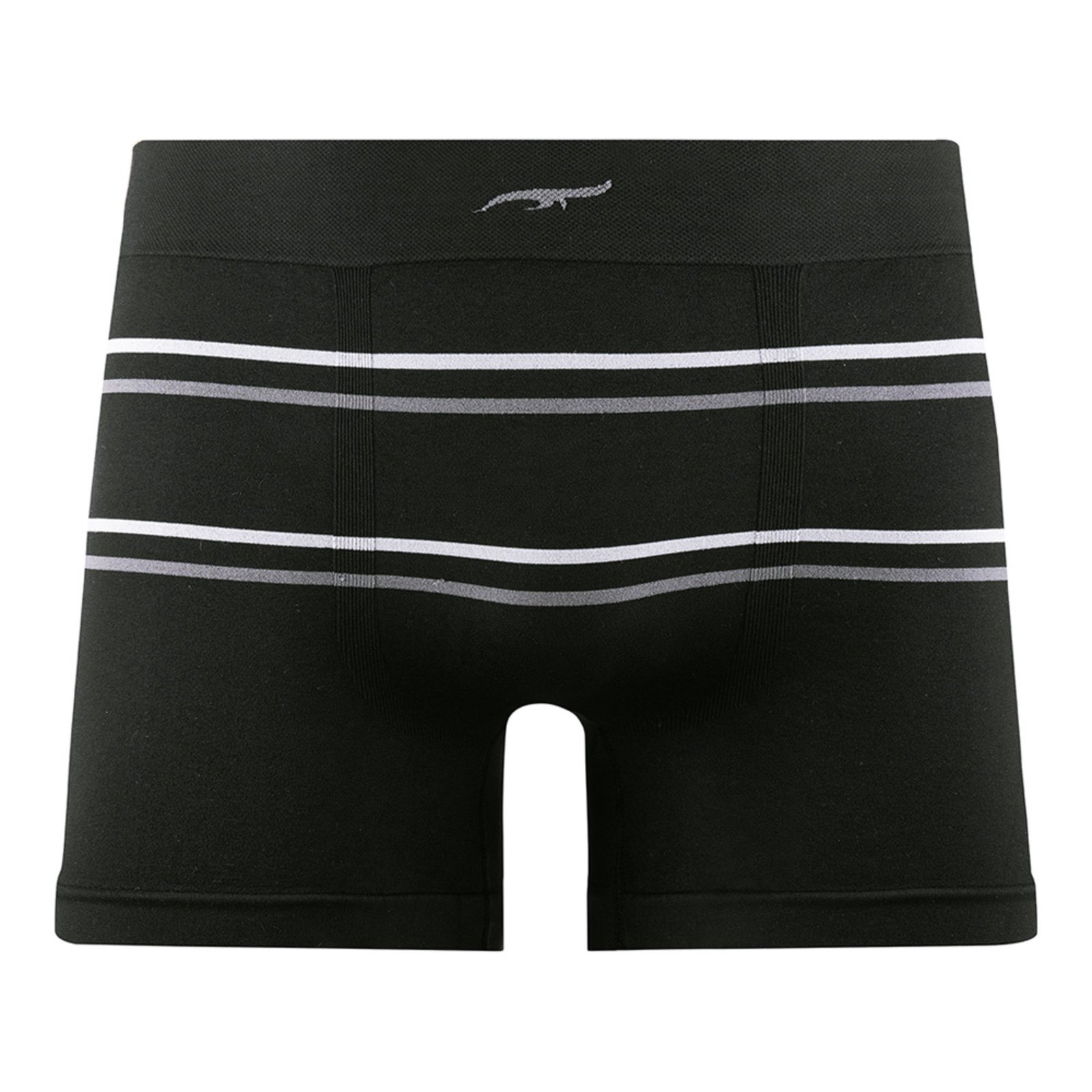 Cueca Boxer Listrada sem Costura Preto Zee Rucci