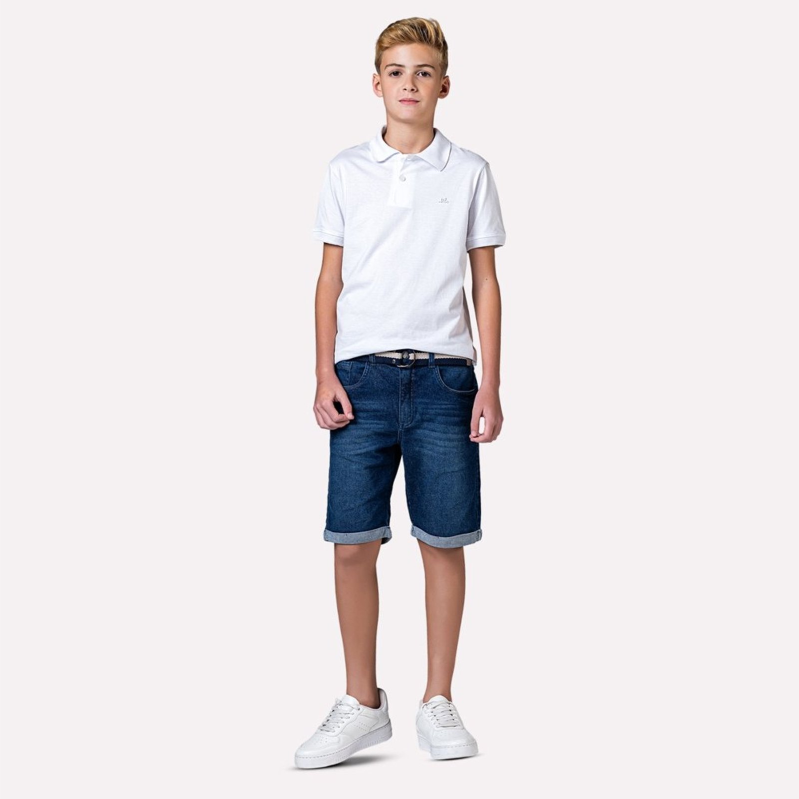 Infantil - Bermuda Menino com Cinto Mania