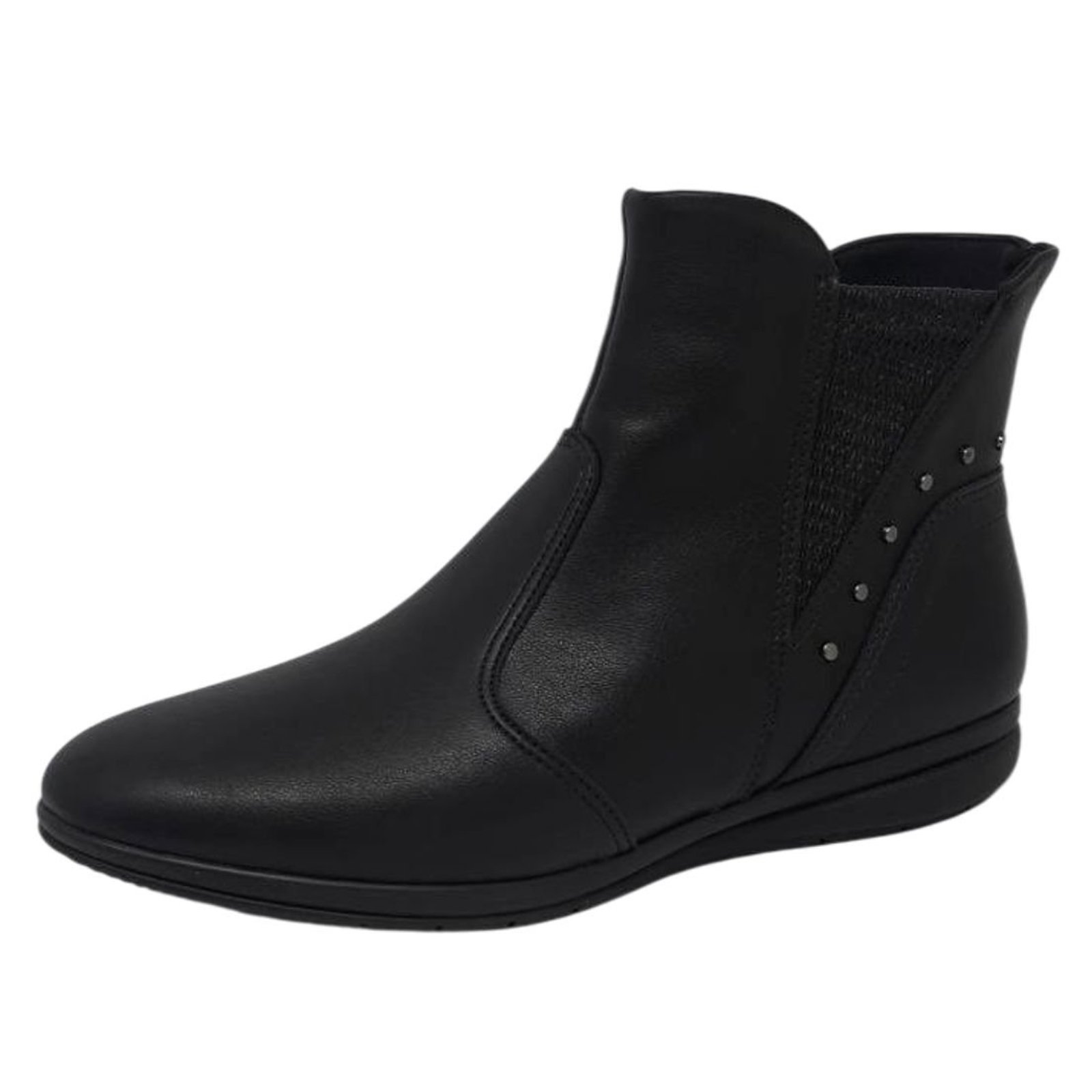 Bota Feminina Cano Baixo Conforto Bico Redondo Piccadilly