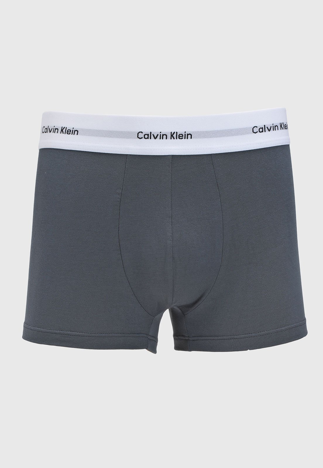Cueca Masculina Calvin Klein Boxer Modern Logo Modal Cinza
