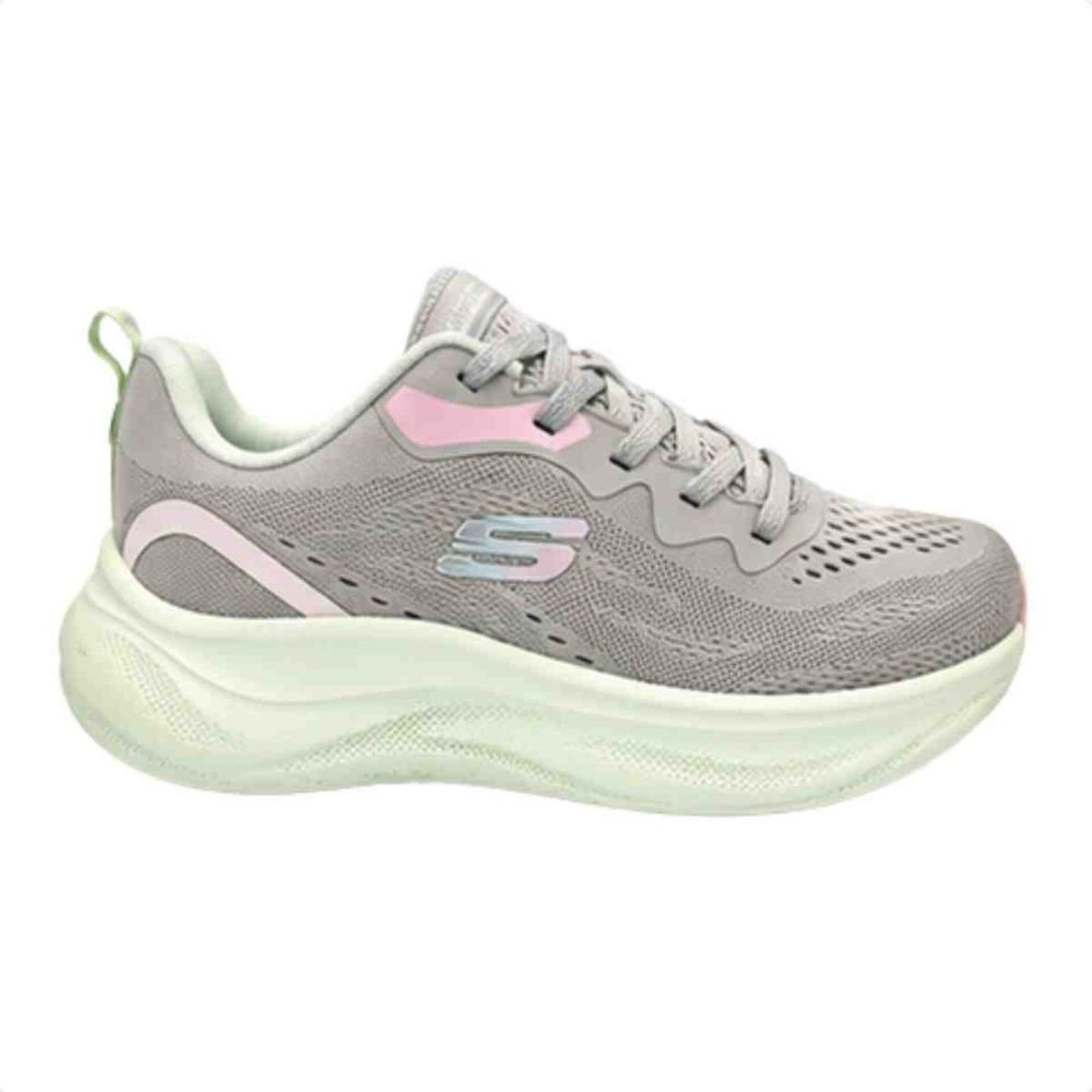 Tenis De Corrida Feminino Skechers Skech Cloud Bege