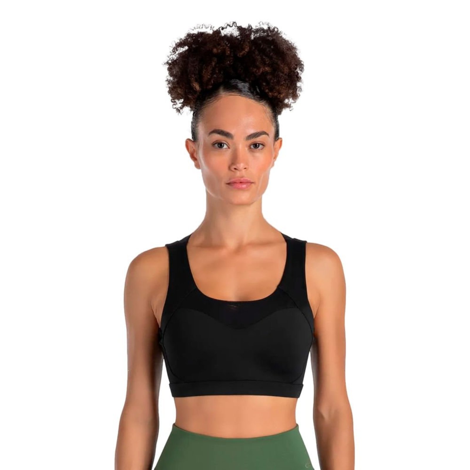 Top Feminino Olympikus Flex Compression Solartech Preto