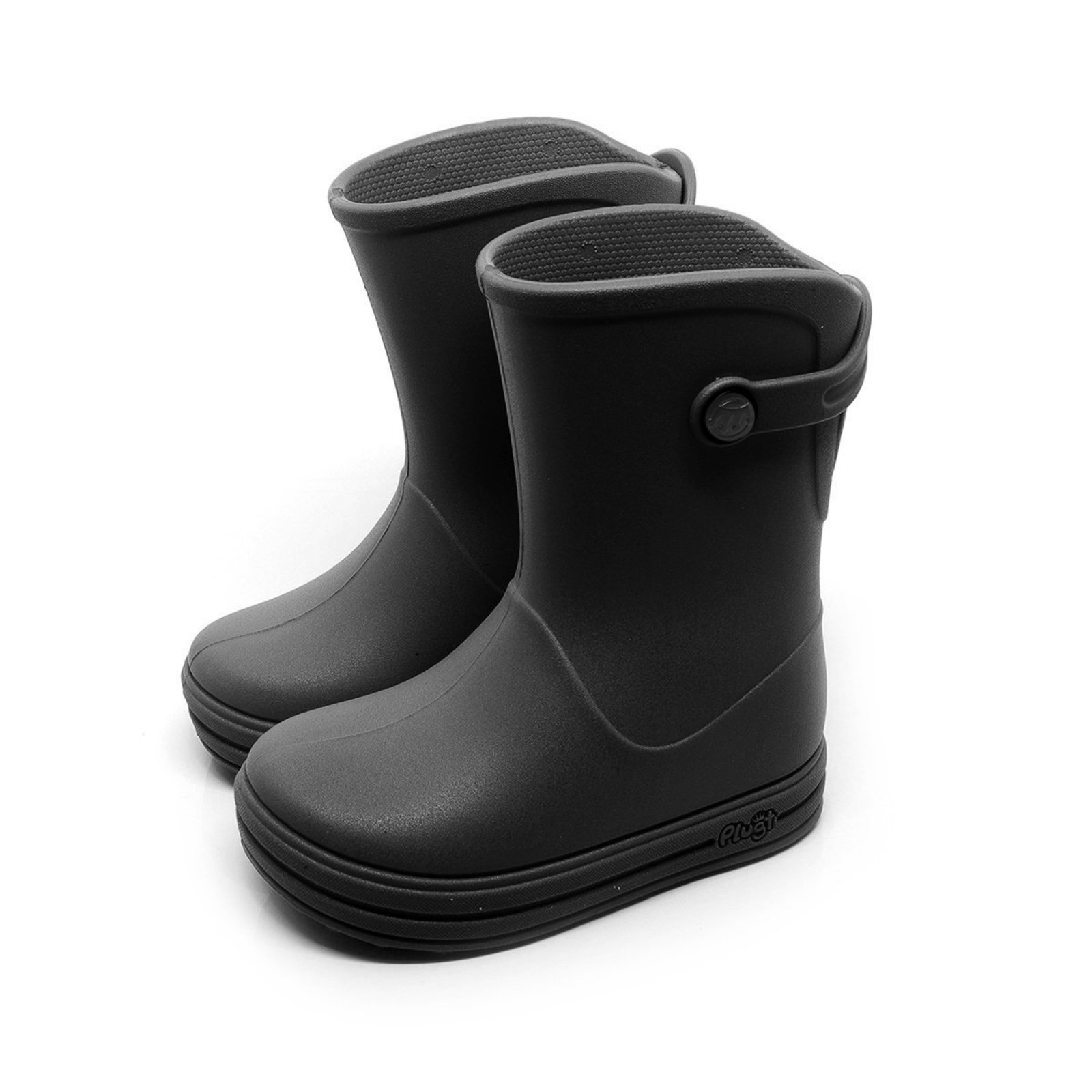 Infantil - Galocha Acqua Básica Lisa Plugt Menino Preto