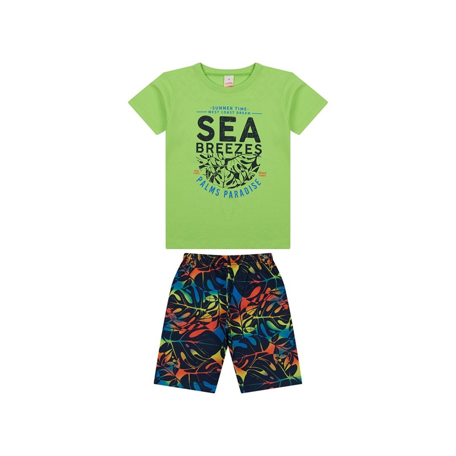 Infantil - Conjunto Curto Estampado Menino Marisol