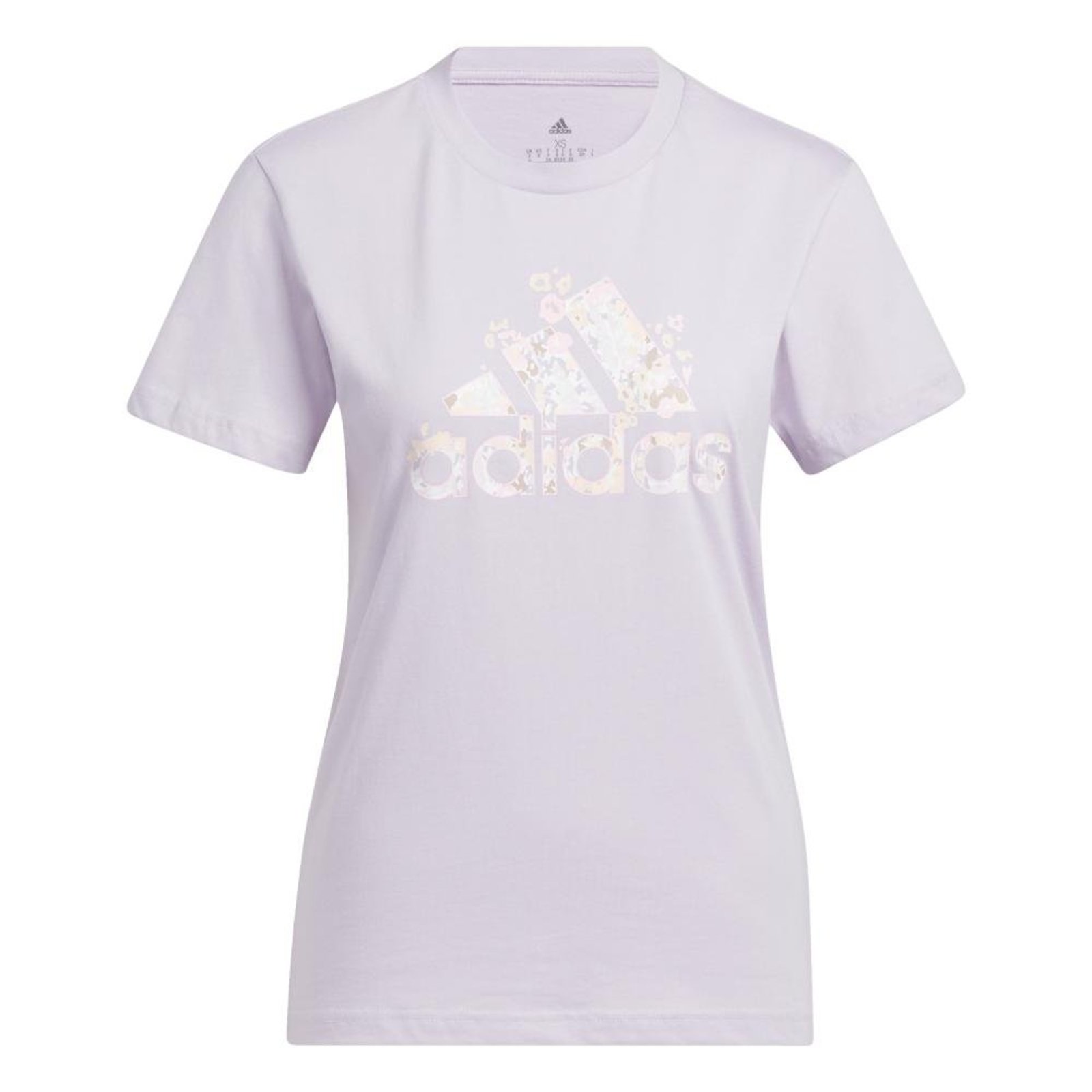 Camiseta Estampada Floral Badge of Sport adidas Sportswear Roxo