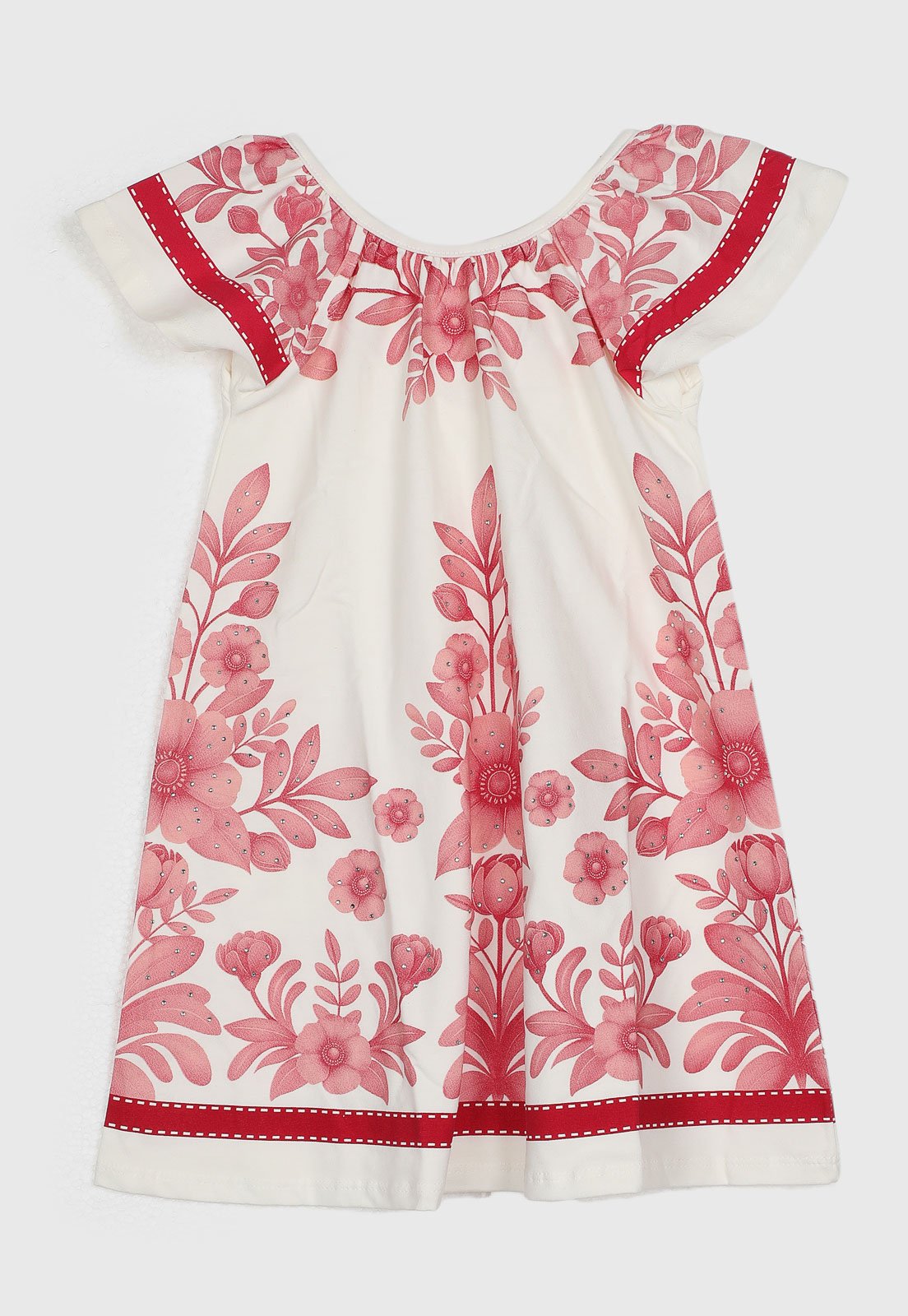 Infantil - Vestido Milon Floral Branco