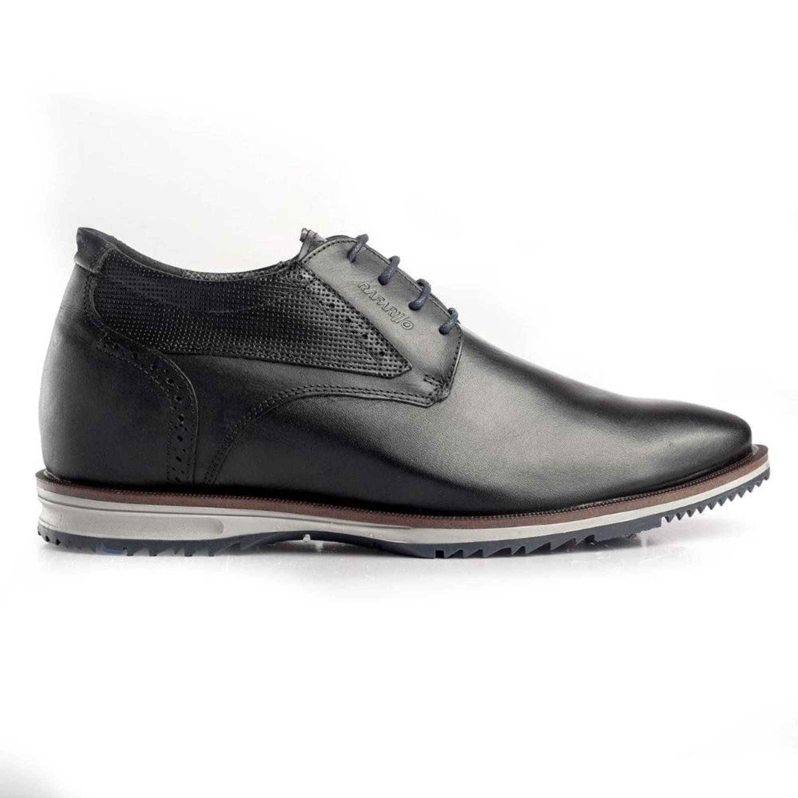 Sapato Oxford Você Mais Alto Rafarillo Couro Casual Castanho 41 Preto