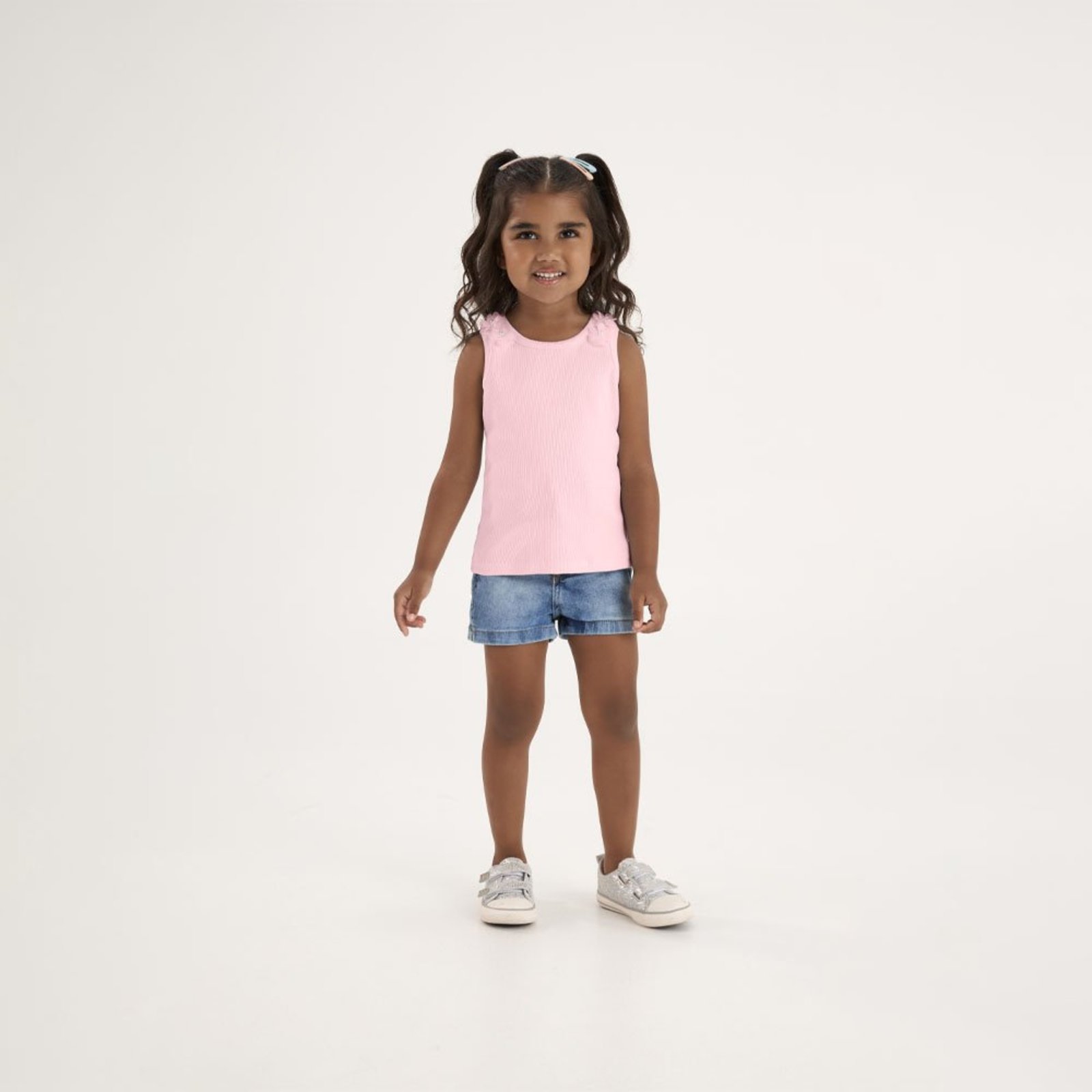 Infantil - Blusa Rosa Primeiros Passos Pulla Bulla Menina - 53701-1