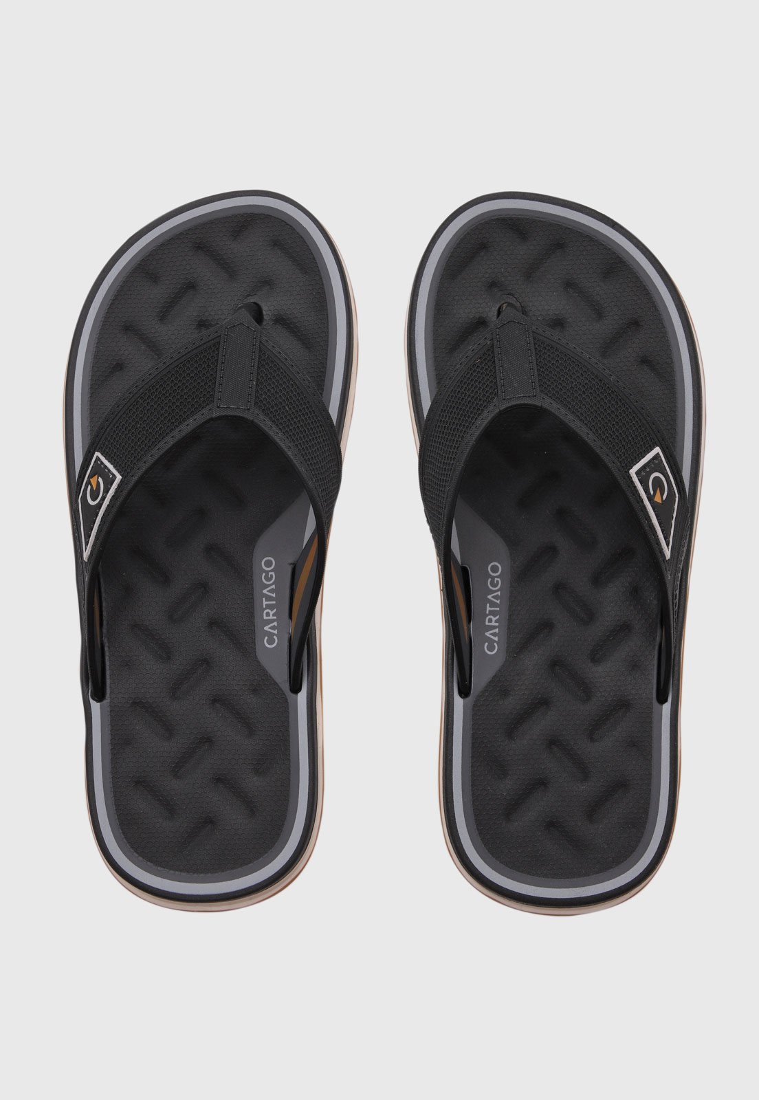 Chinelo Masculino Cartago Málaga Sport Preto