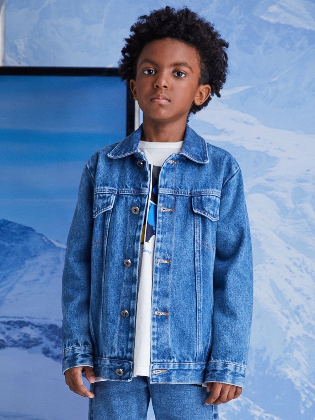 Infantil - Jaqueta Jeans Basica Youccie