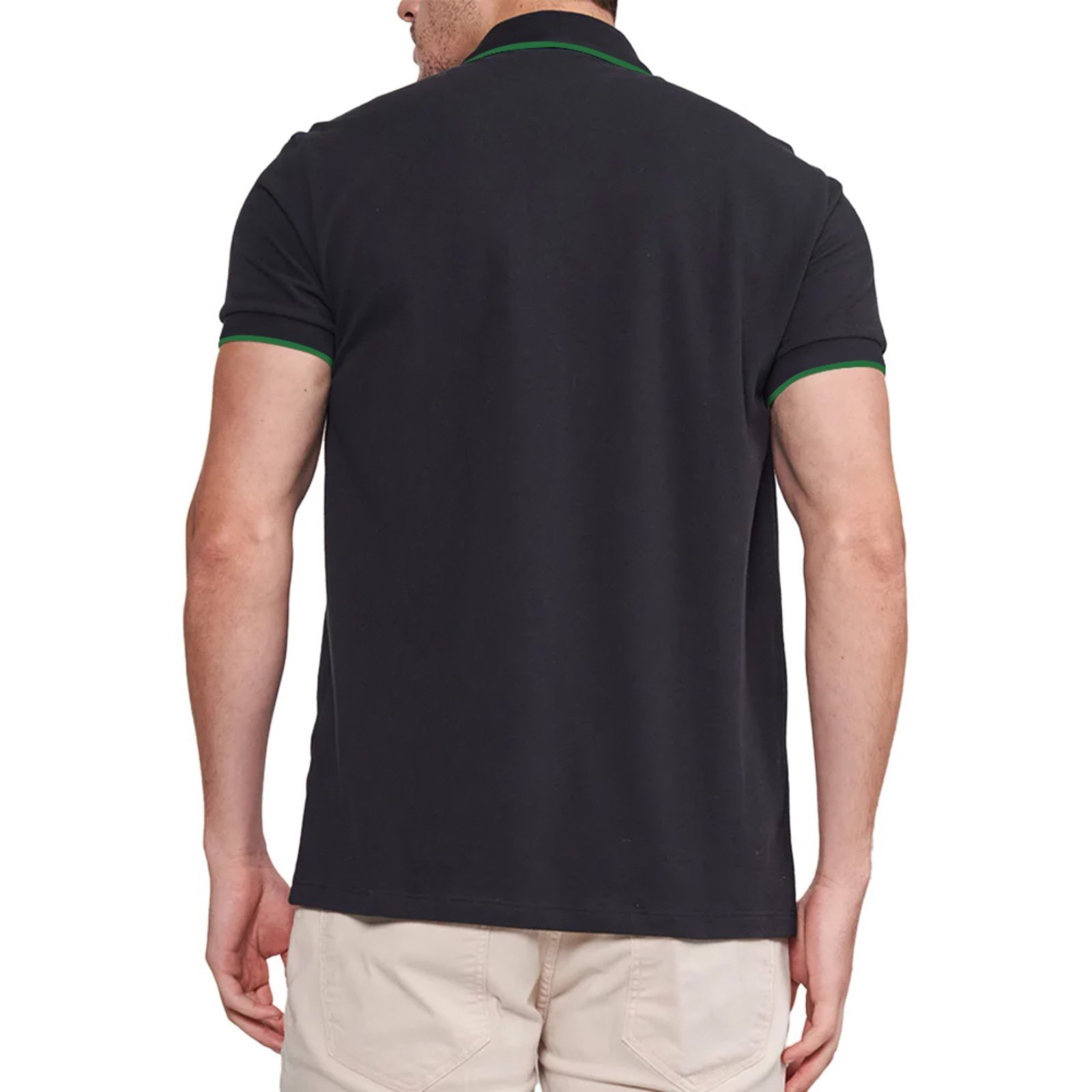 Vista 3 Camisa Polo Colcci One Line Ve26 Masculino preto Colcci preto