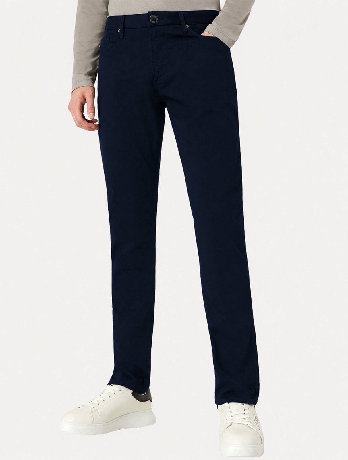 Calça Jeans Empório Armani Masculina J06 Slim Fit Essential Azul Escuro