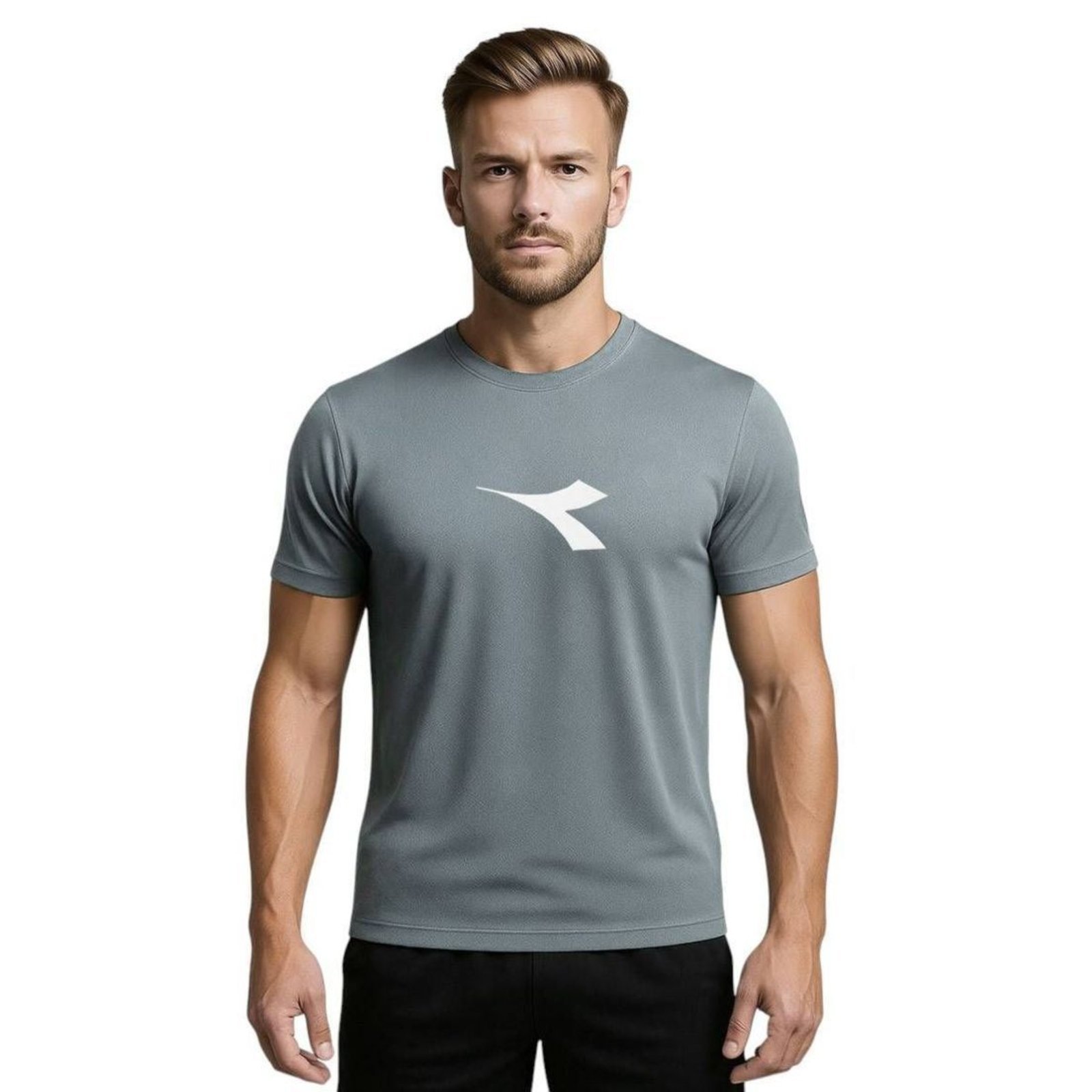 Camiseta Diadora Big Logo Masculina - Cinza - diadora