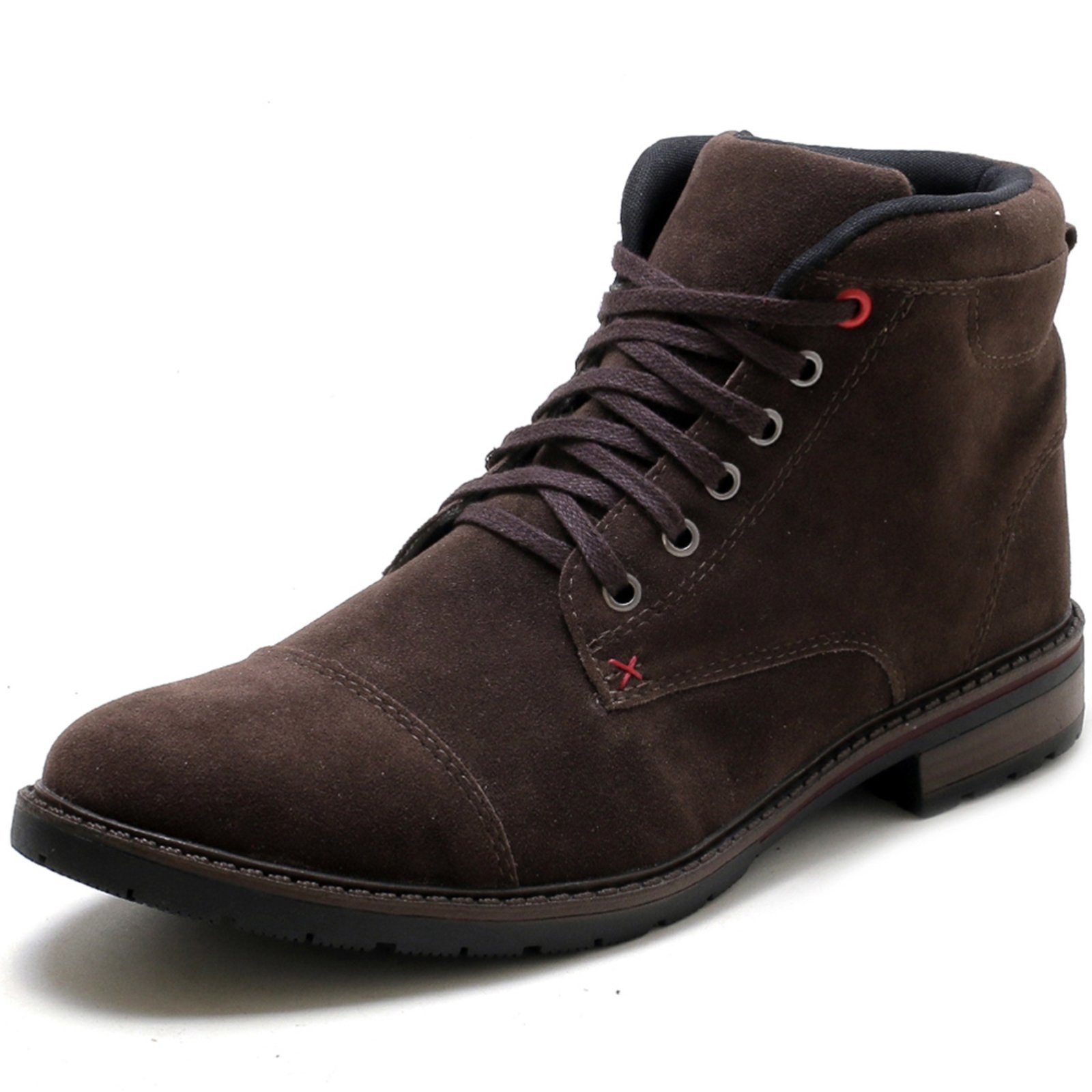 Bota Navit Shoes em Camurça Camurça Café