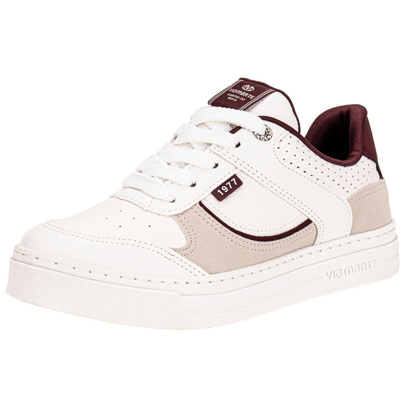 Tênis Feminino Casual Via Marte 281004 5838100 Branco