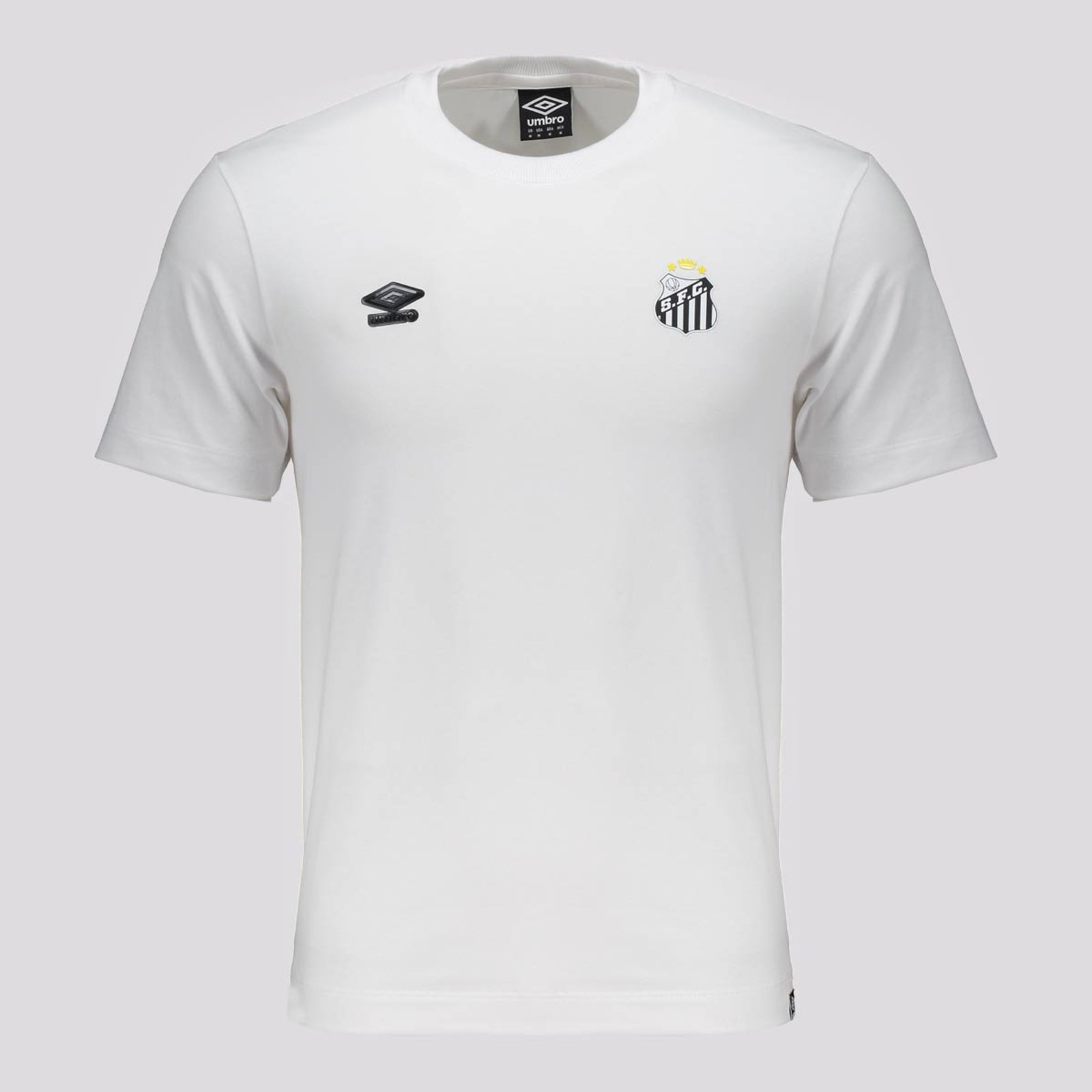 Camisa Umbro Santos Concentração 2025 Branca