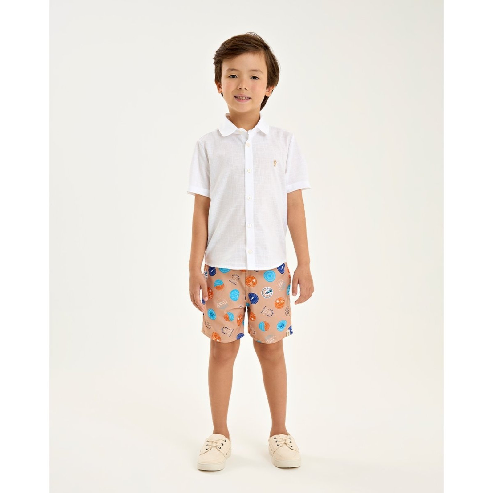 Infantil - Bermuda Menino em Nylon Sublimada