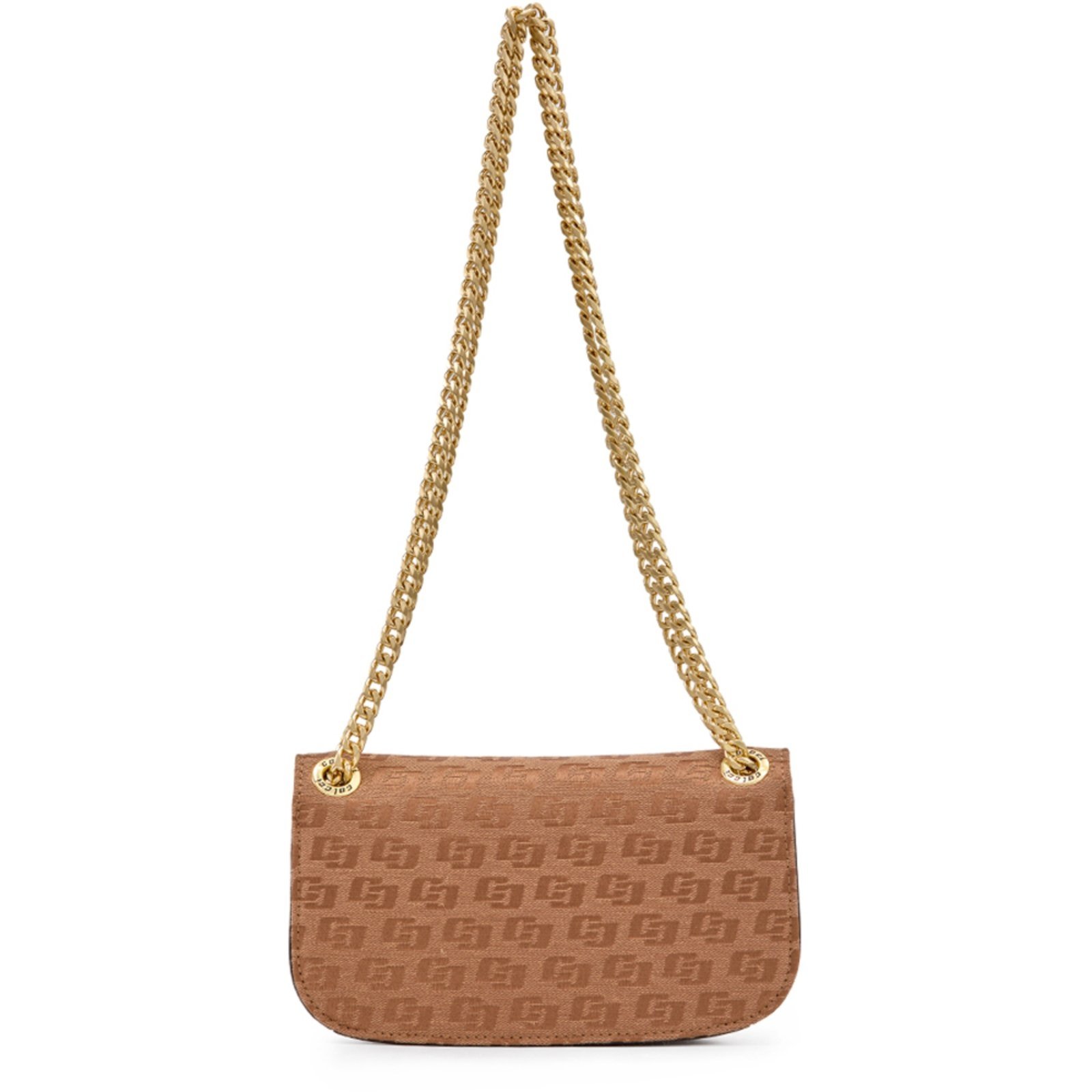 Vista 3 Bolsa Shoulder Colcci Monograma Ou25 Caramelo Feminino marrom marrom