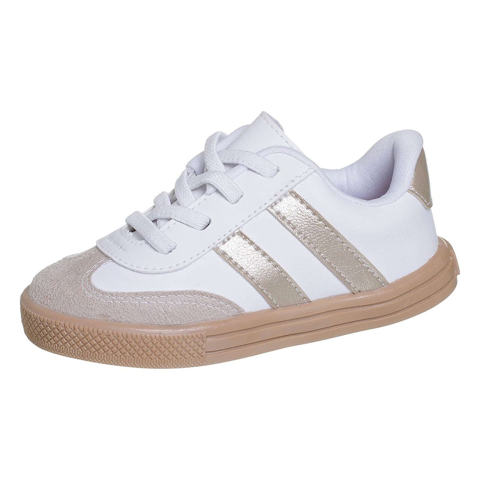 Infantil – Ténis Casual Samba Menina Tenis Listra Dourado