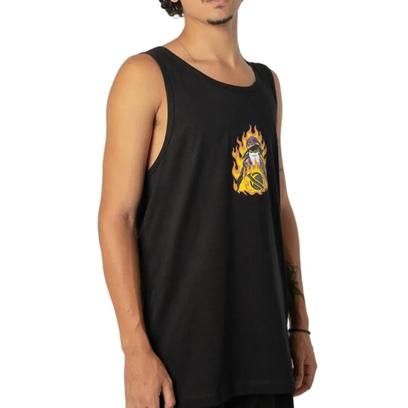 Regata Lost Logo Wizard SM26 Masculina Preto