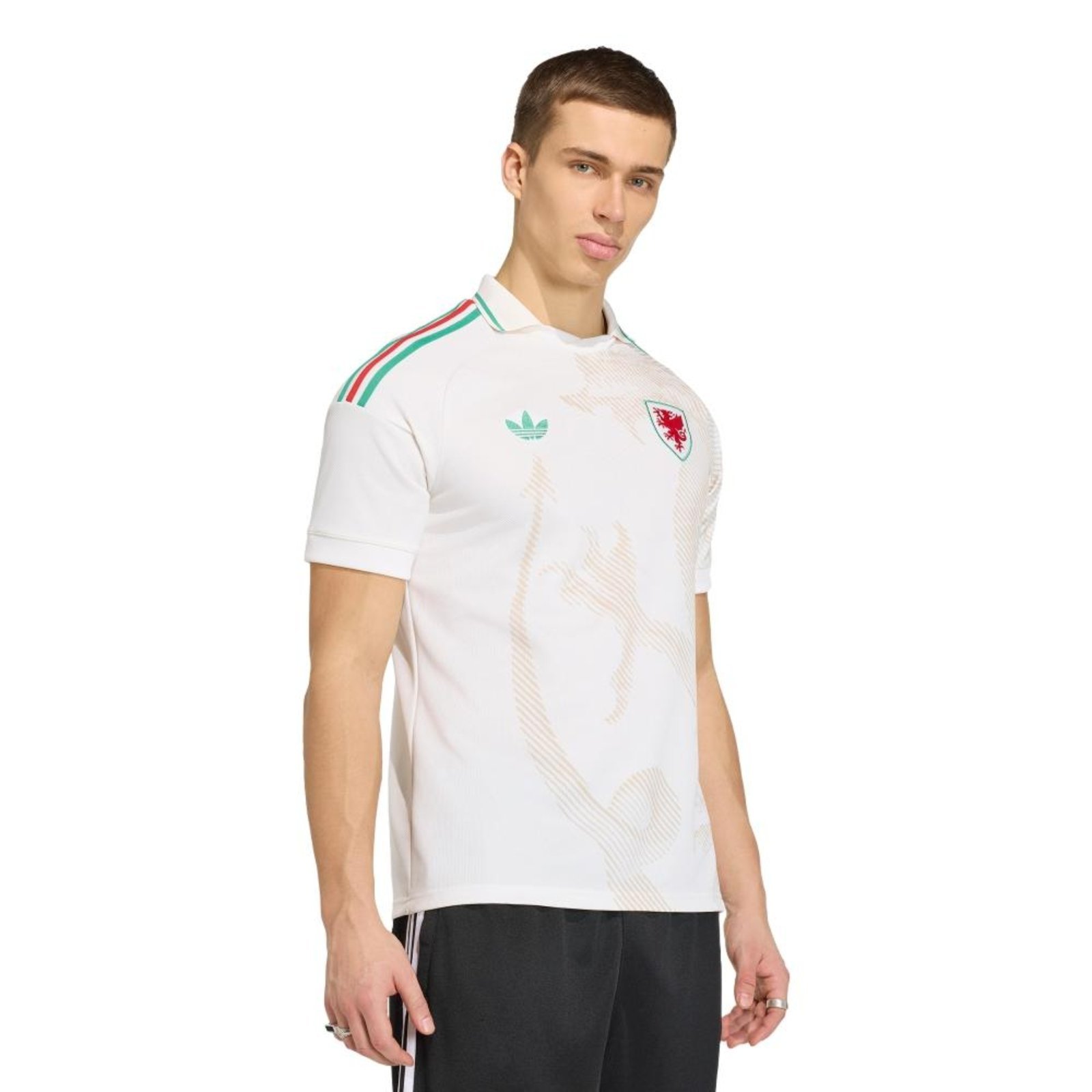 Camisa II País de Gales 26 adidas Performance Branco