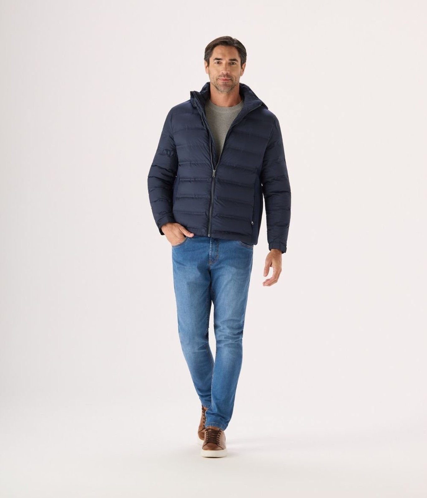 Calca Jeans Makenji Slim Masculina Azul Medio