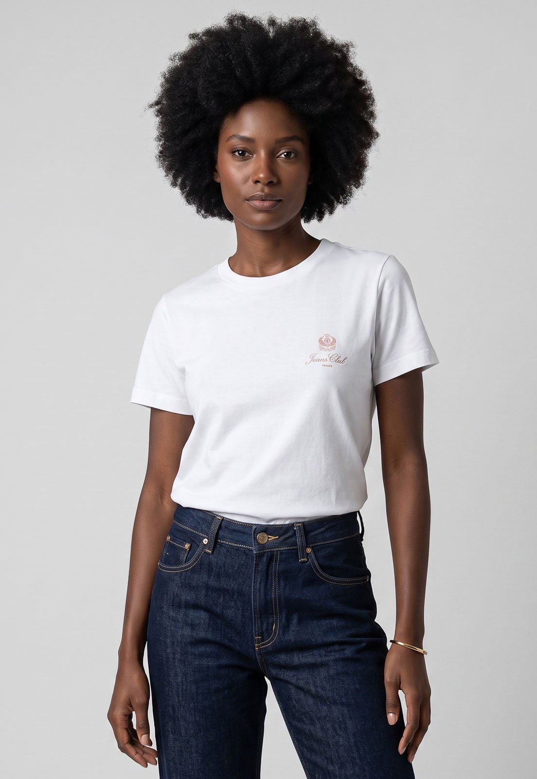 Camiseta Feminina Forum Decote Redondo Manga Curta Branca
