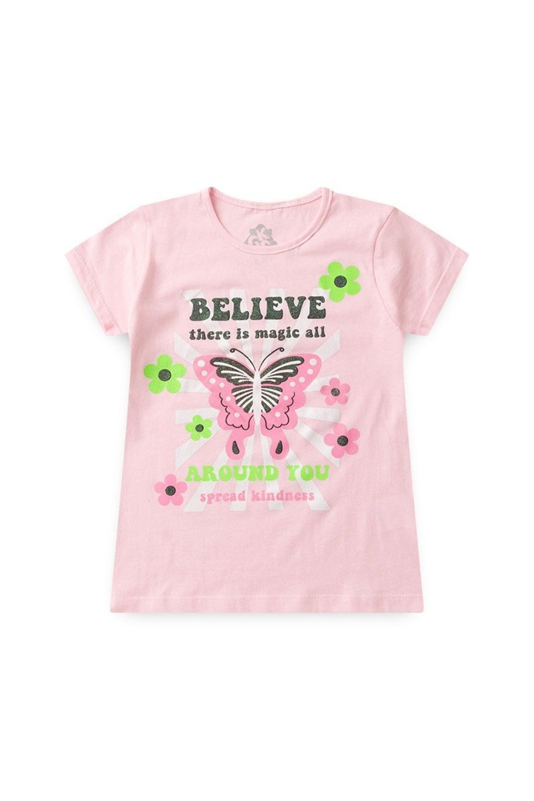 Infantil - Conjunto de Verão para Menina Blusa e Shorts Believe - GKS