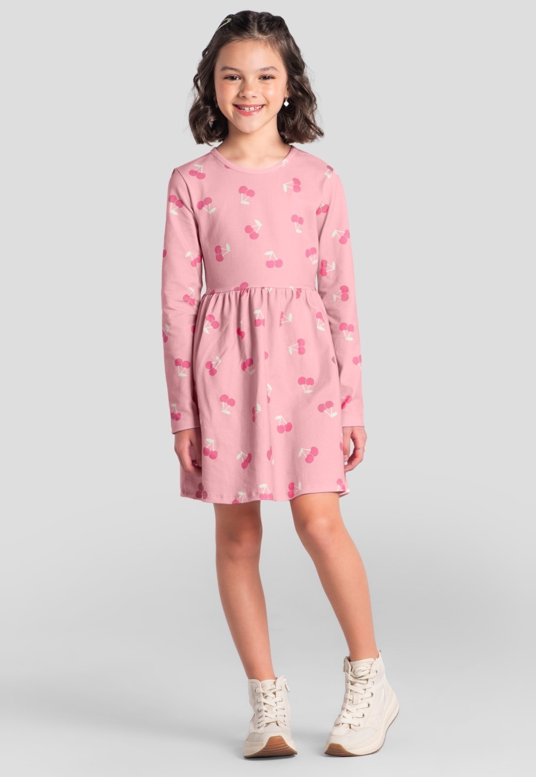 Infantil - Vestido menina em cotton Brandili